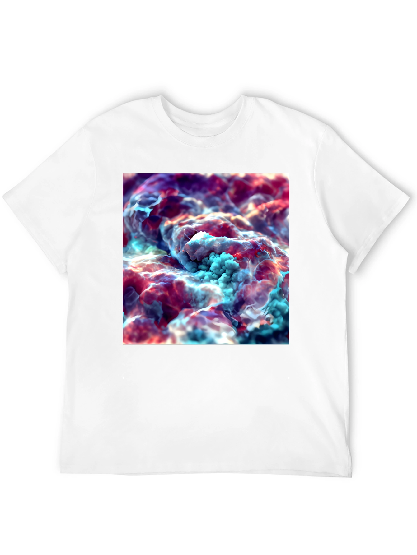 Abstract Cloudscape Graphic Tee - Unisex Black T-Shirt