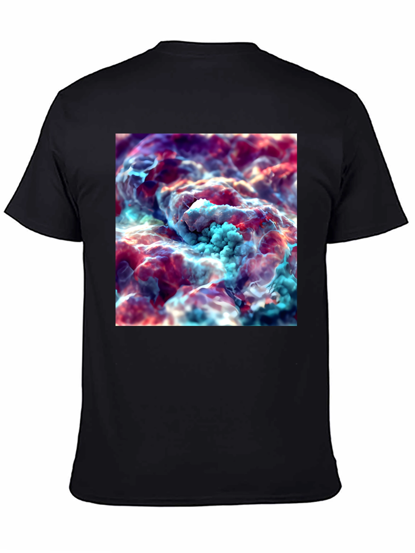 Abstract Cloudscape Graphic Tee - Unisex Black T-Shirt