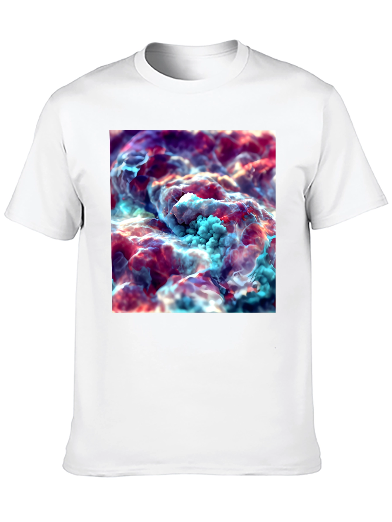 Abstract Cloudscape Graphic Tee - Unisex Black T-Shirt