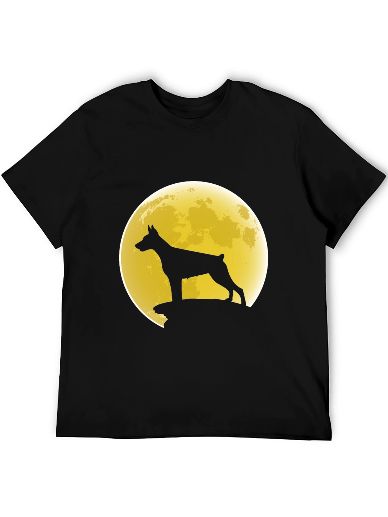 Dog Silhouette Moon Graphic Tee