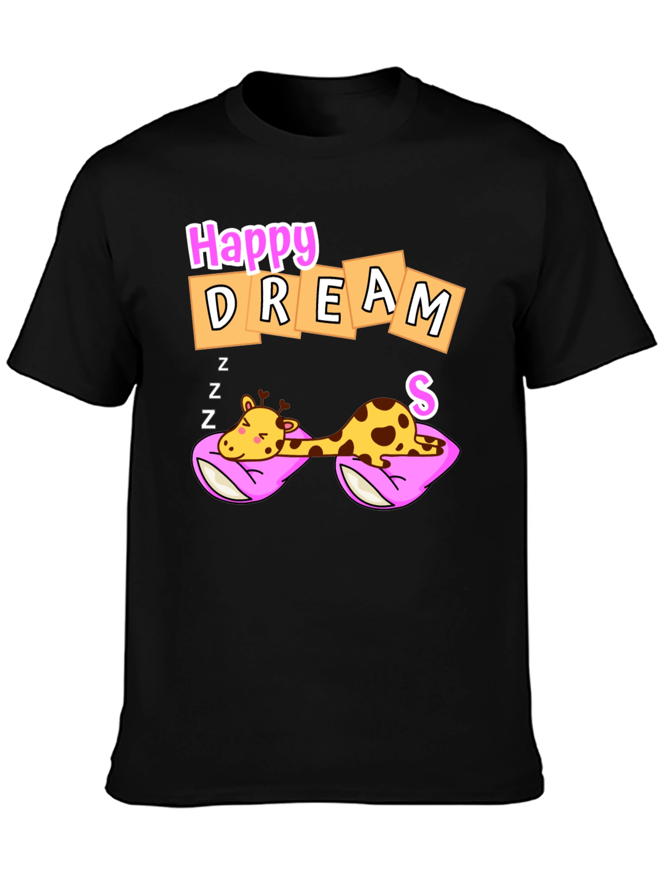 Happy Dreams Giraffe Graphic Tee - Unisex