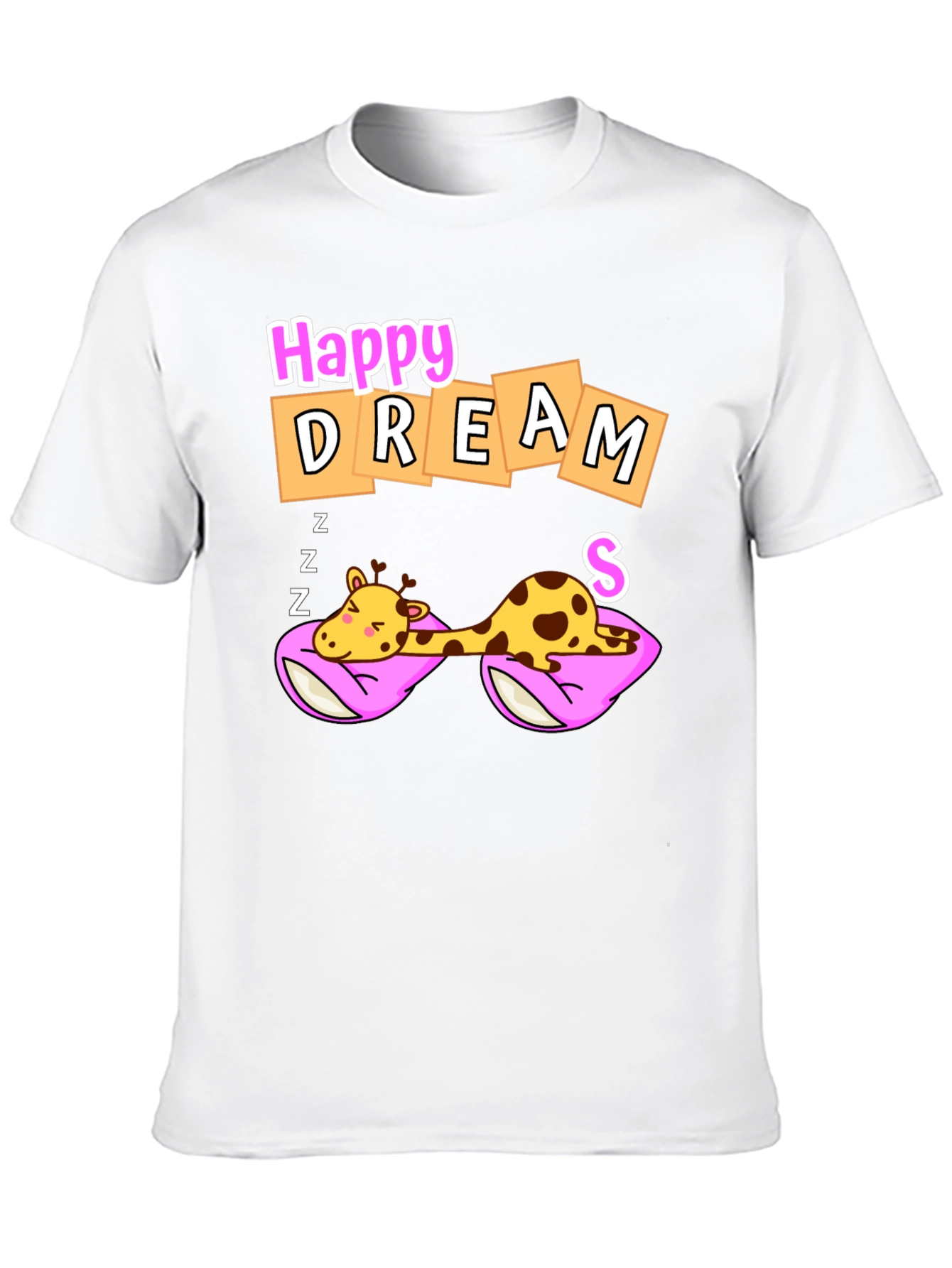 Happy Dreams Giraffe Graphic Tee - Unisex