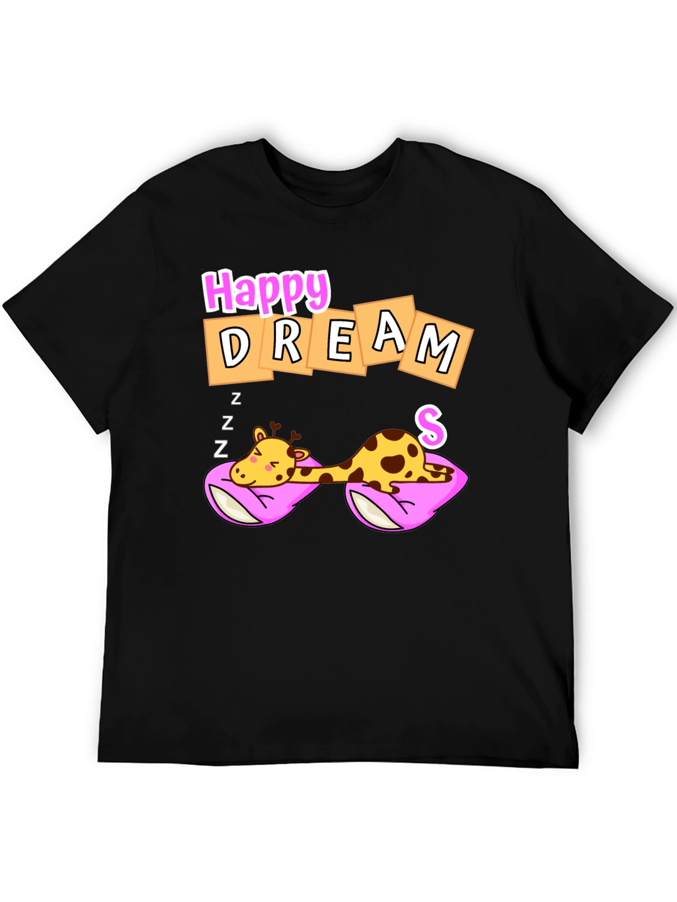 Happy Dreams Giraffe Graphic Tee - Unisex
