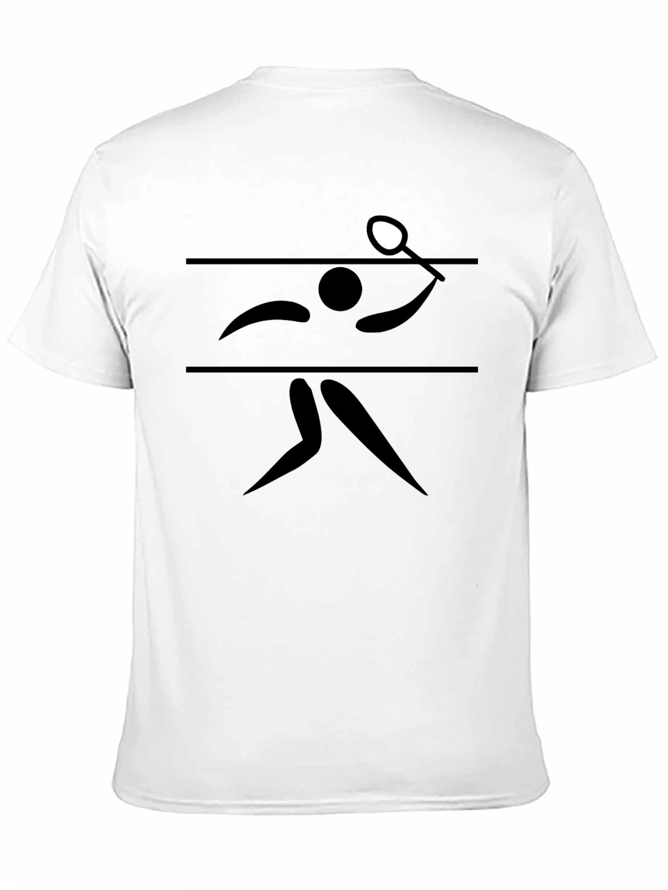 Table Tennis Graphic Tee - Black Cotton T-Shirt