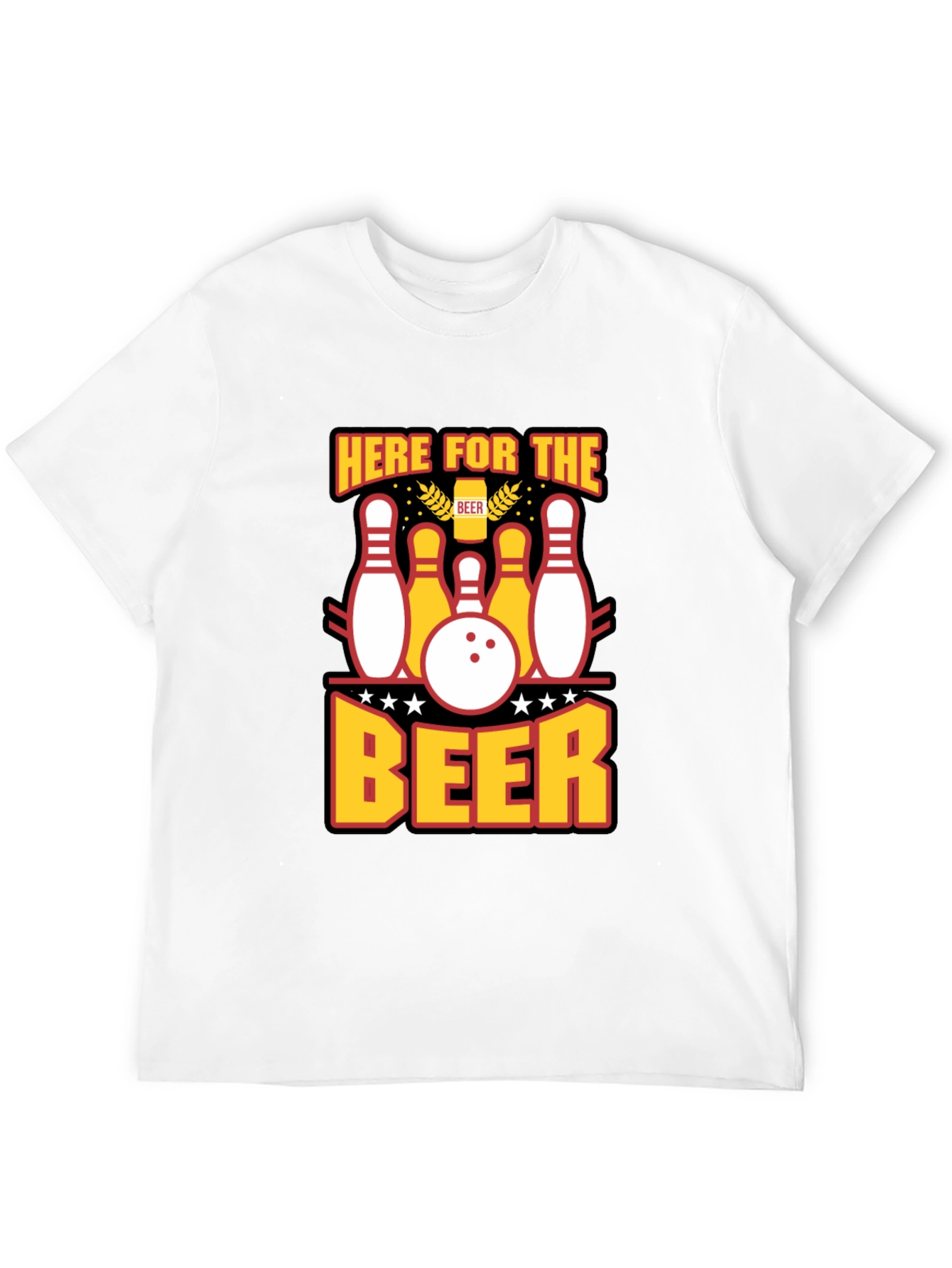 Here for the Beer Bowling T-Shirt