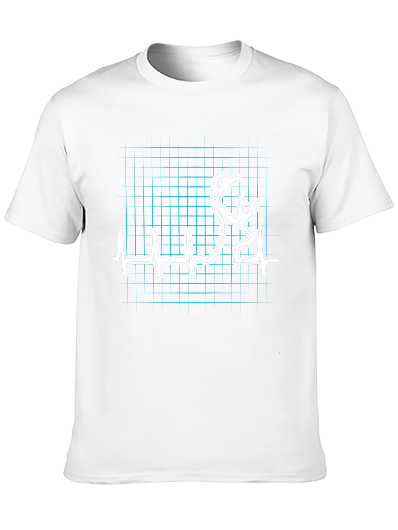 Heartbeat Deer Graphic Tee - Black