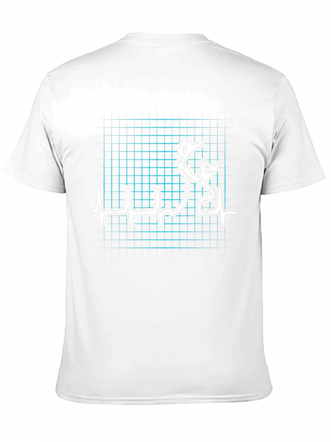 Heartbeat Deer Graphic Tee - Black