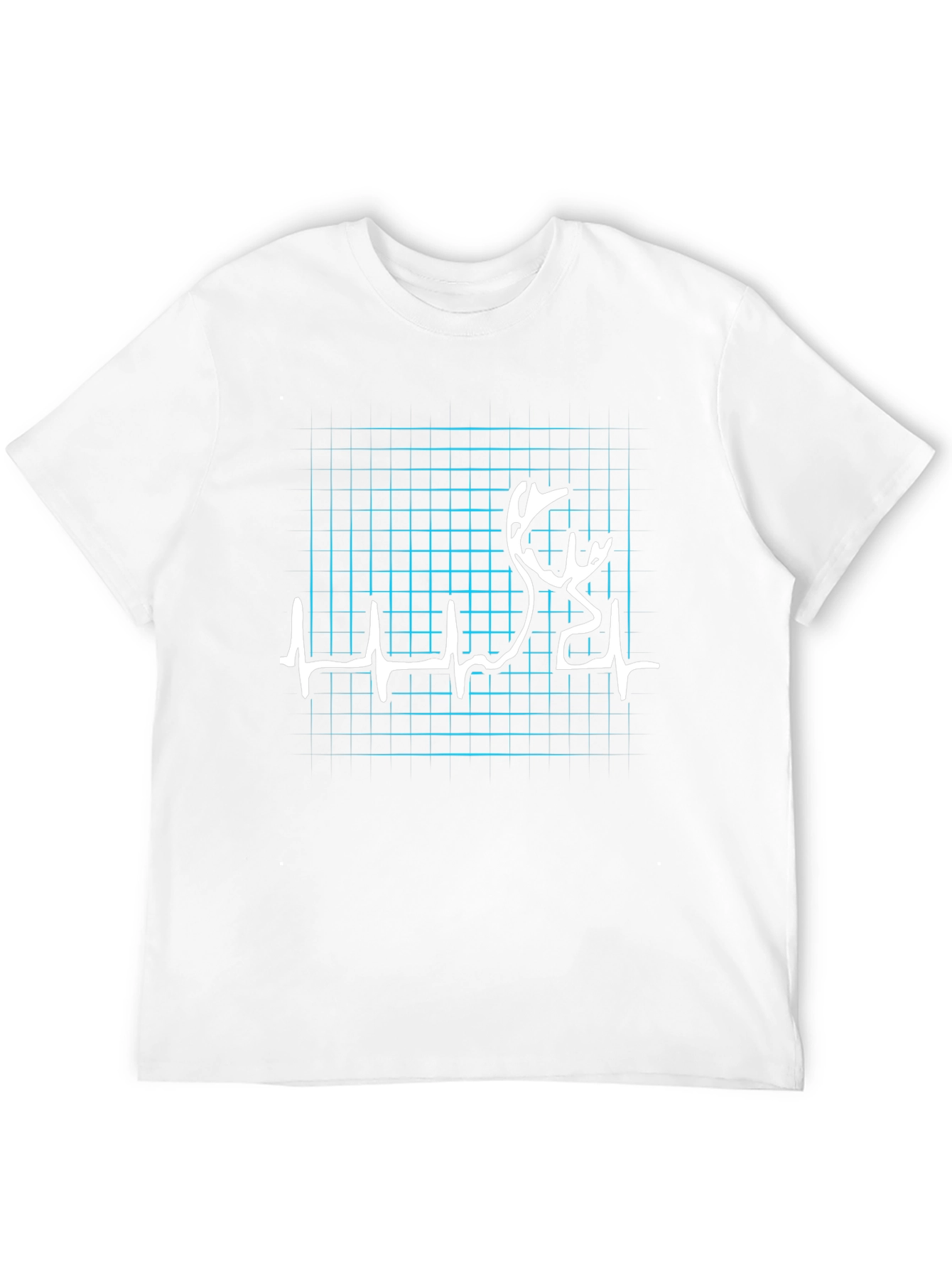 Heartbeat Deer Graphic Tee - Black