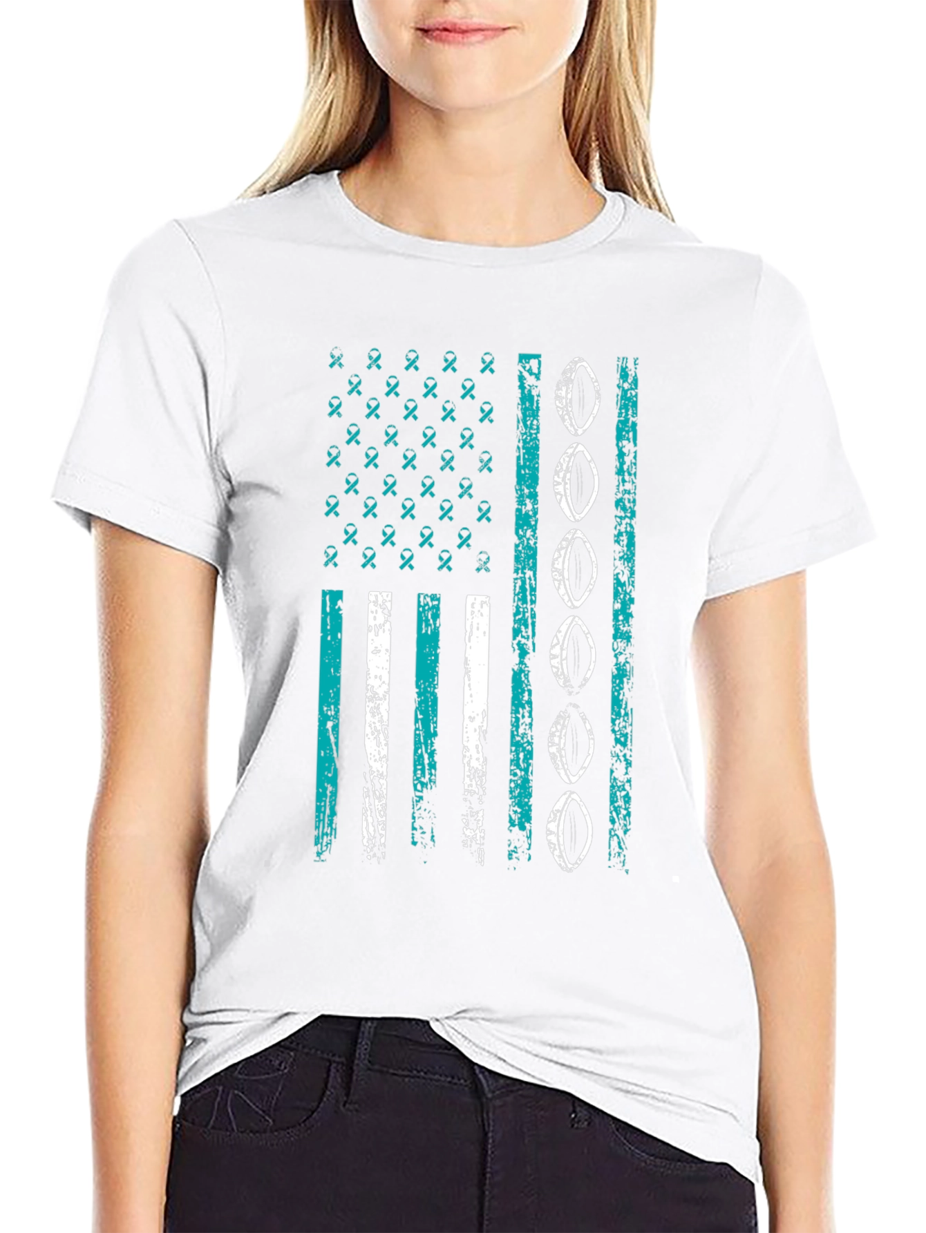 Awareness Ribbon Flag Graphic Tee