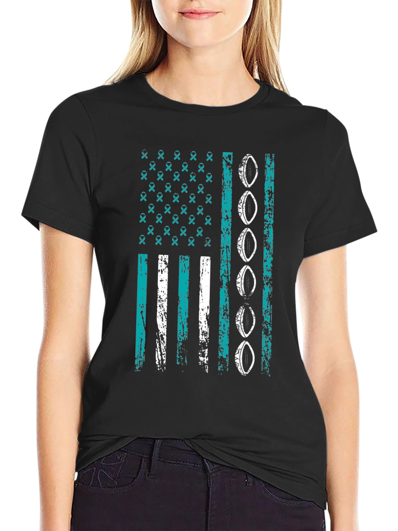 Awareness Ribbon Flag Graphic Tee