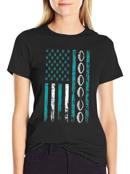 Awareness Ribbon Flag Graphic Tee