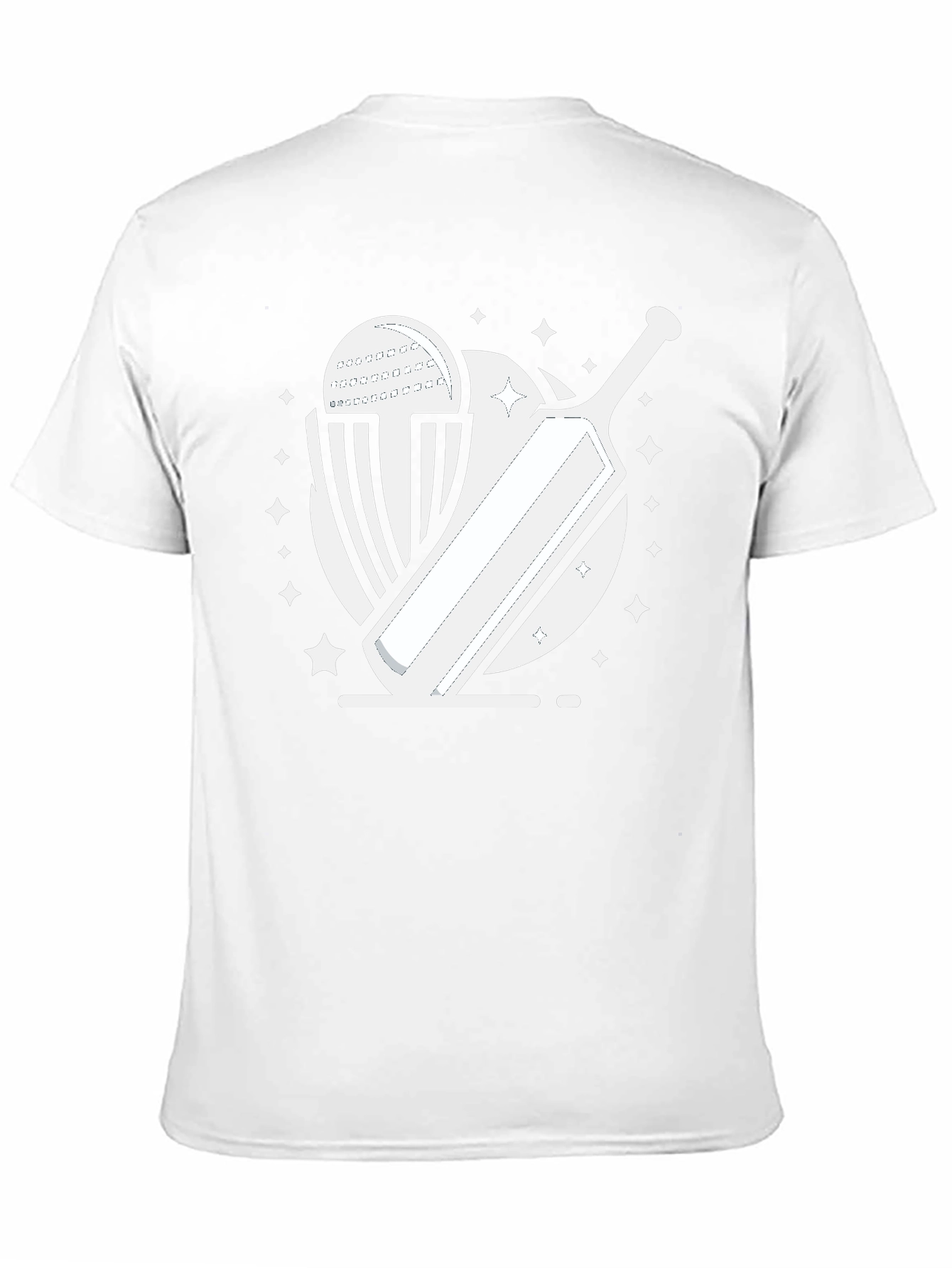 Cricket Bat & Ball Graphic Tee