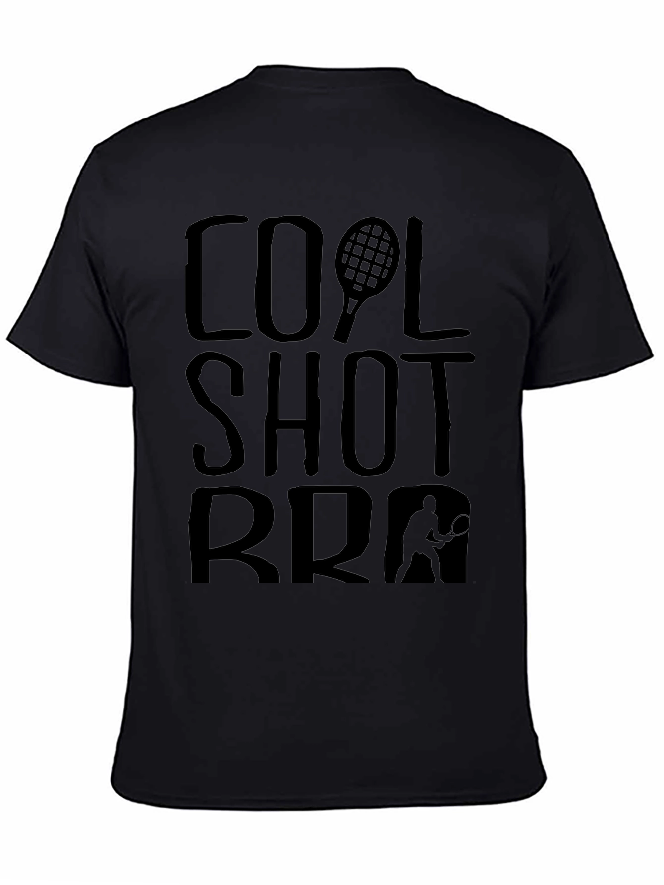 Cool Shot Bro Tennis Graphic T-Shirt