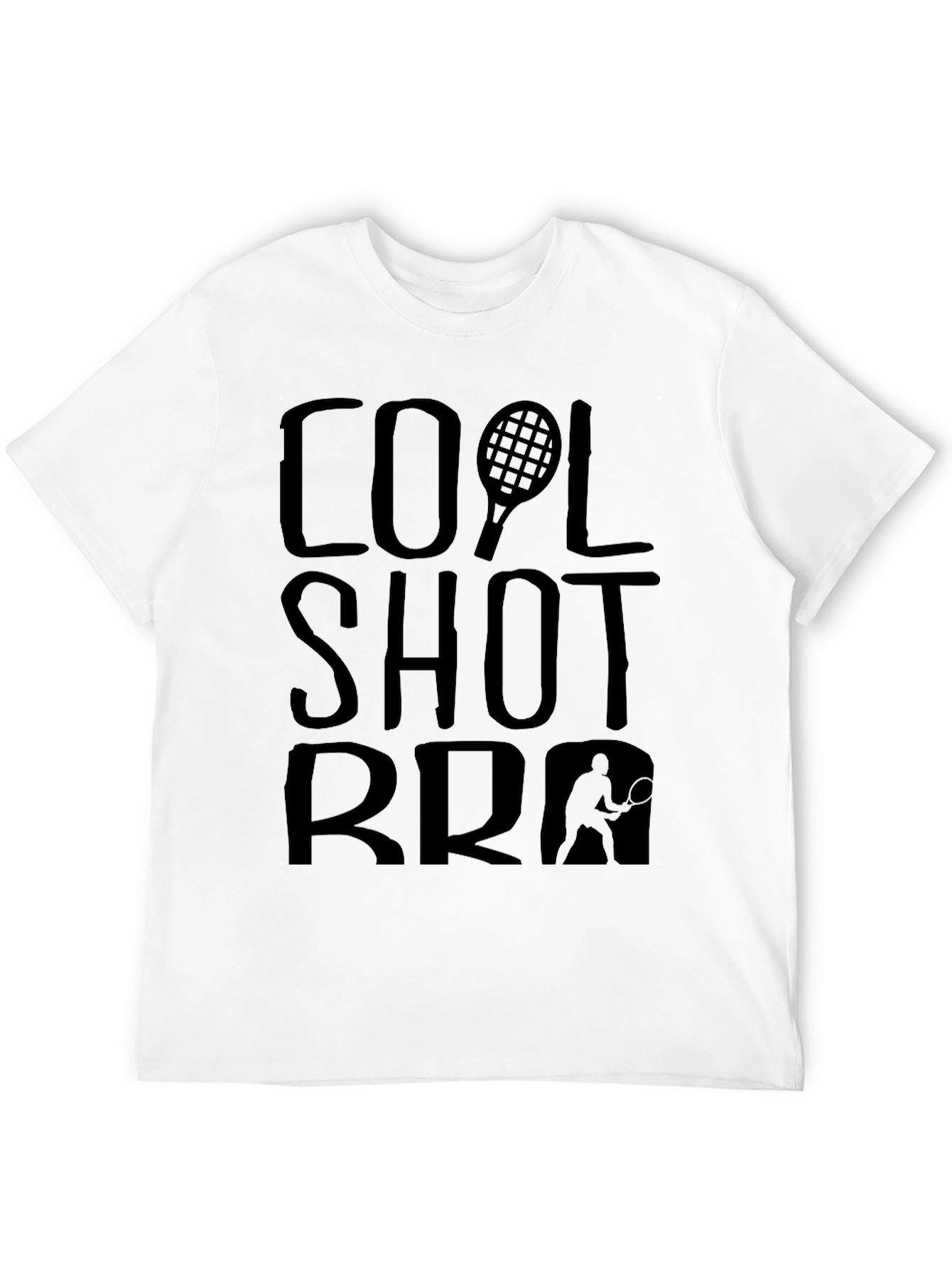 Cool Shot Bro Tennis Graphic T-Shirt