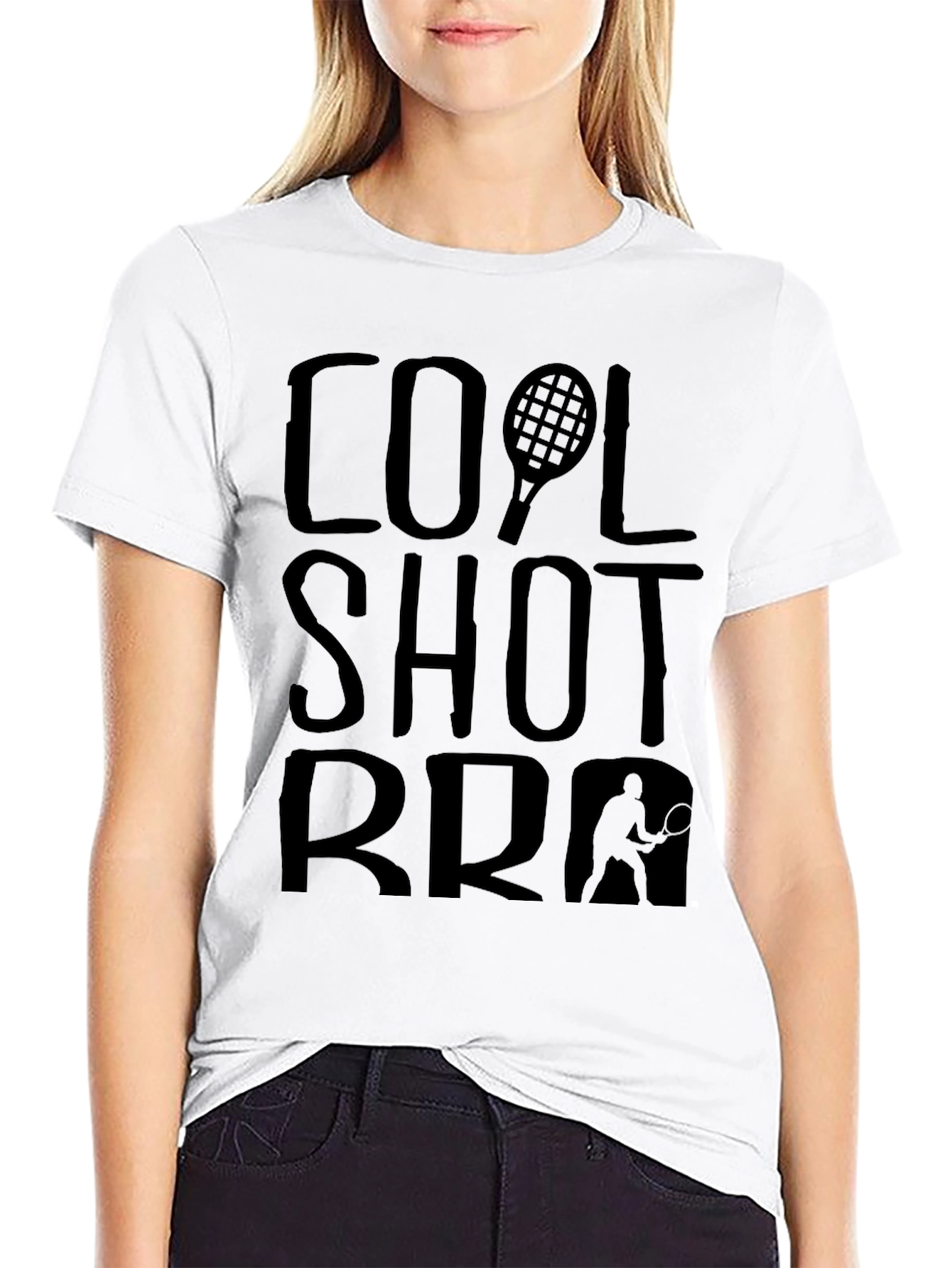 Cool Shot Bro Tennis Graphic T-Shirt