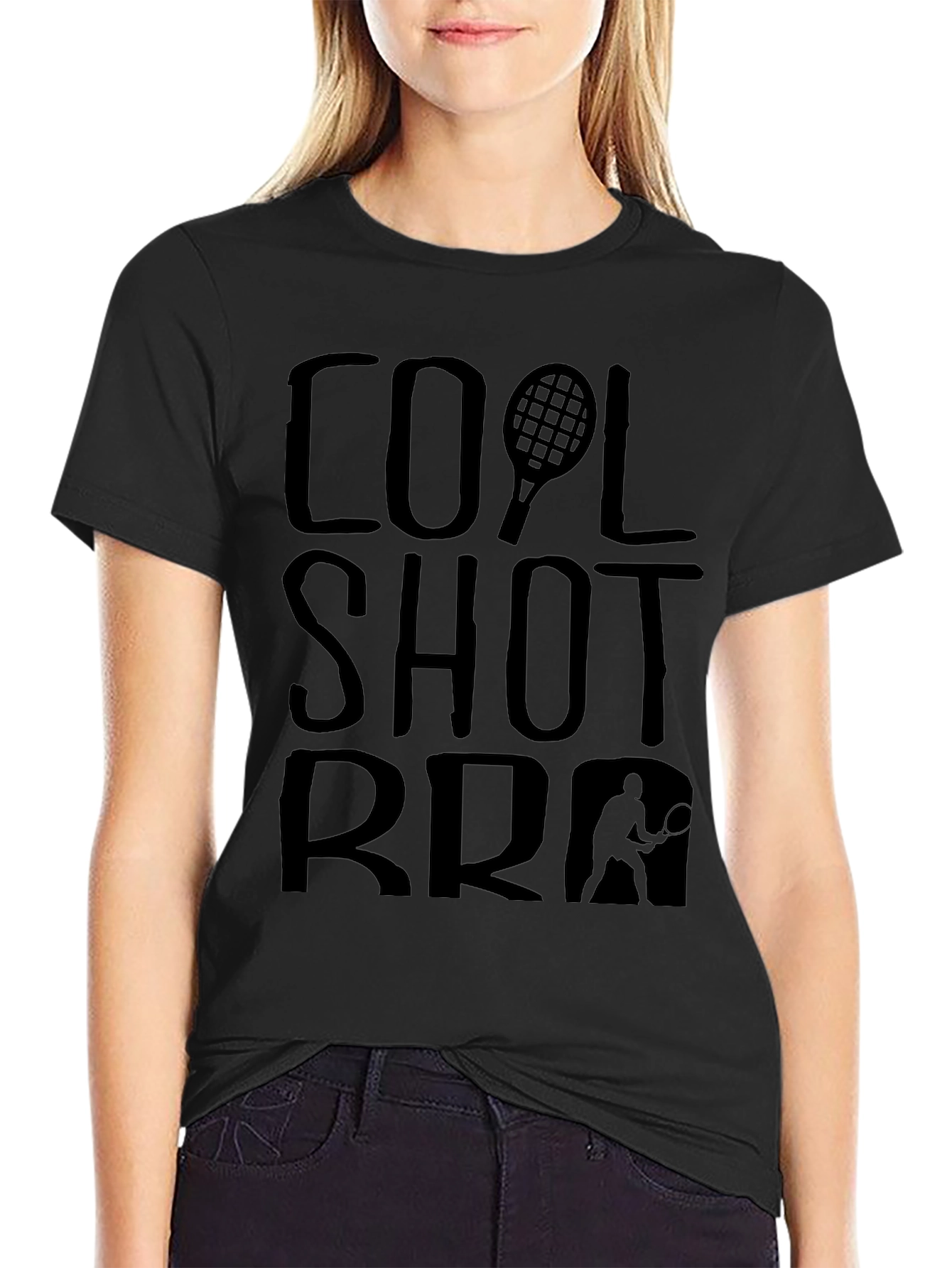 Cool Shot Bro Tennis Graphic T-Shirt