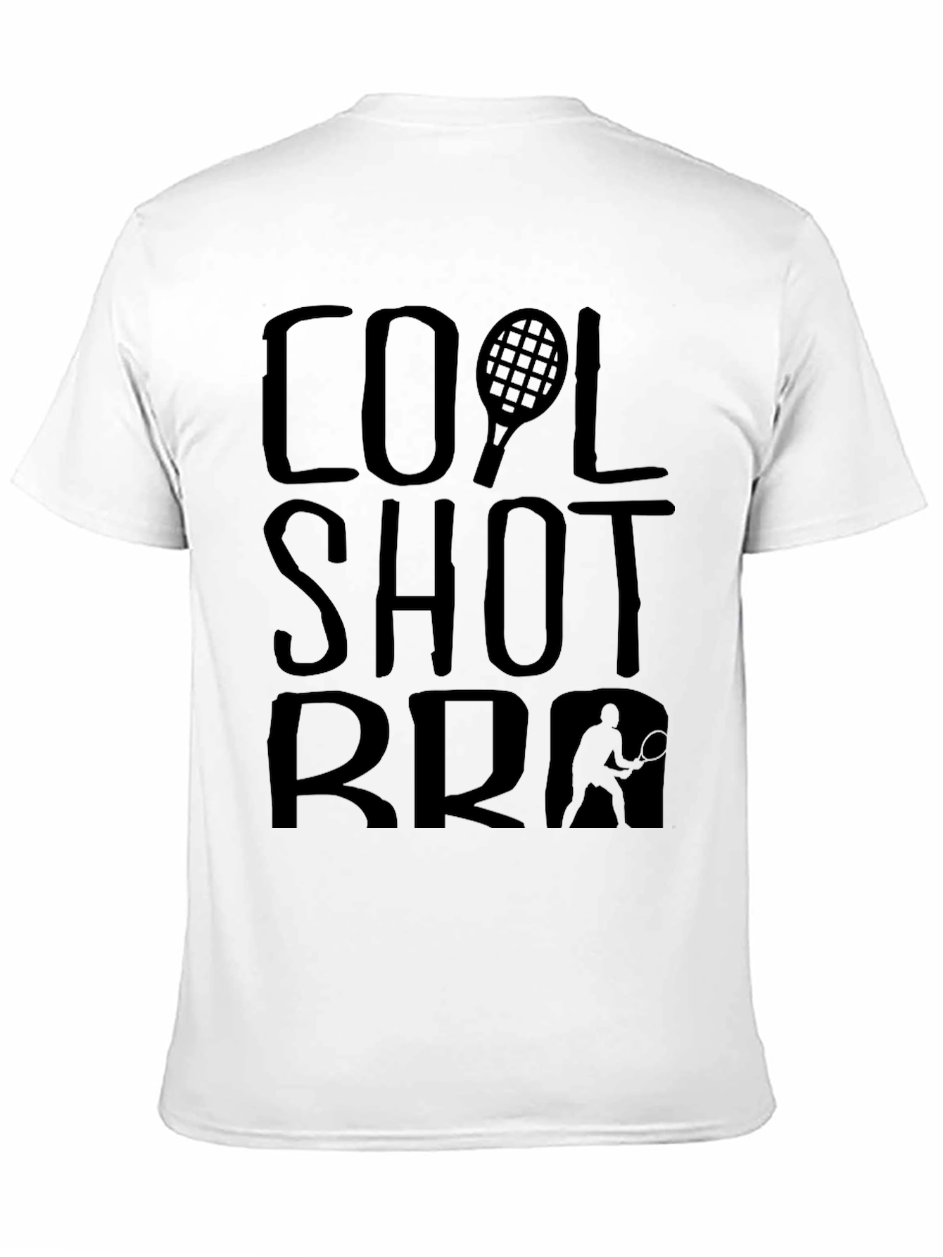 Cool Shot Bro Tennis Graphic T-Shirt
