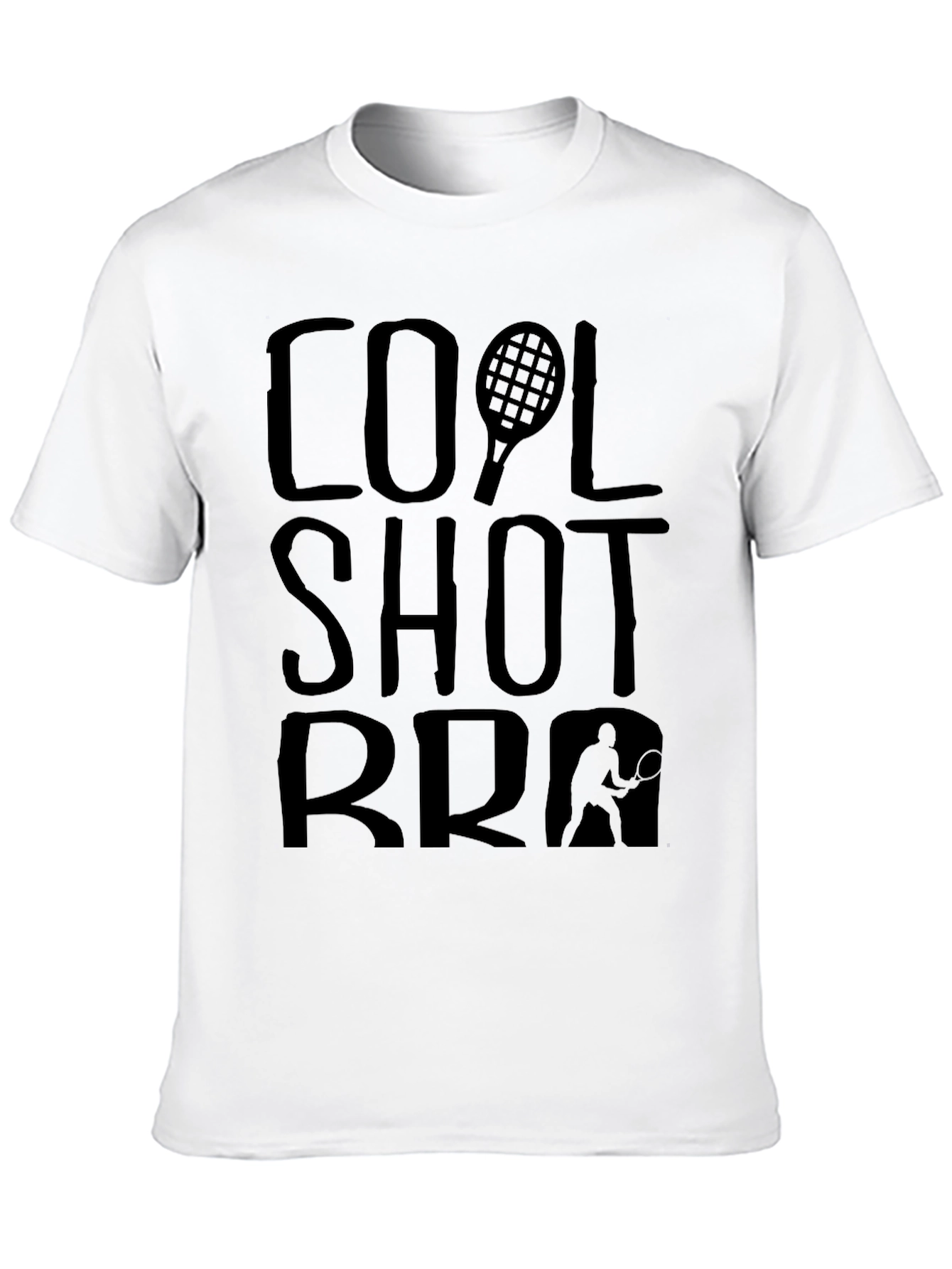 Cool Shot Bro Tennis Graphic T-Shirt