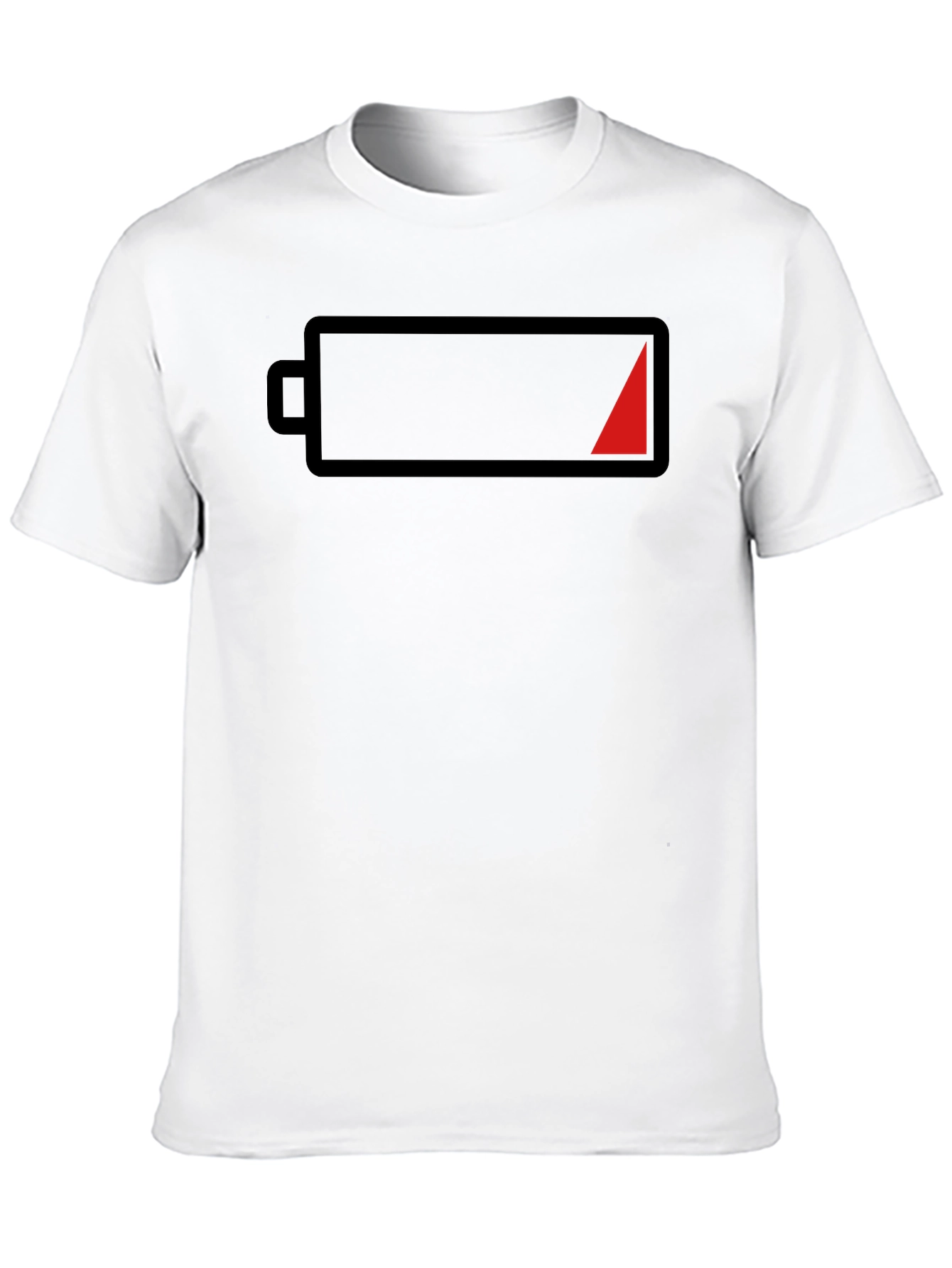 Low Battery Graphic Tee - Black Casual Shirt