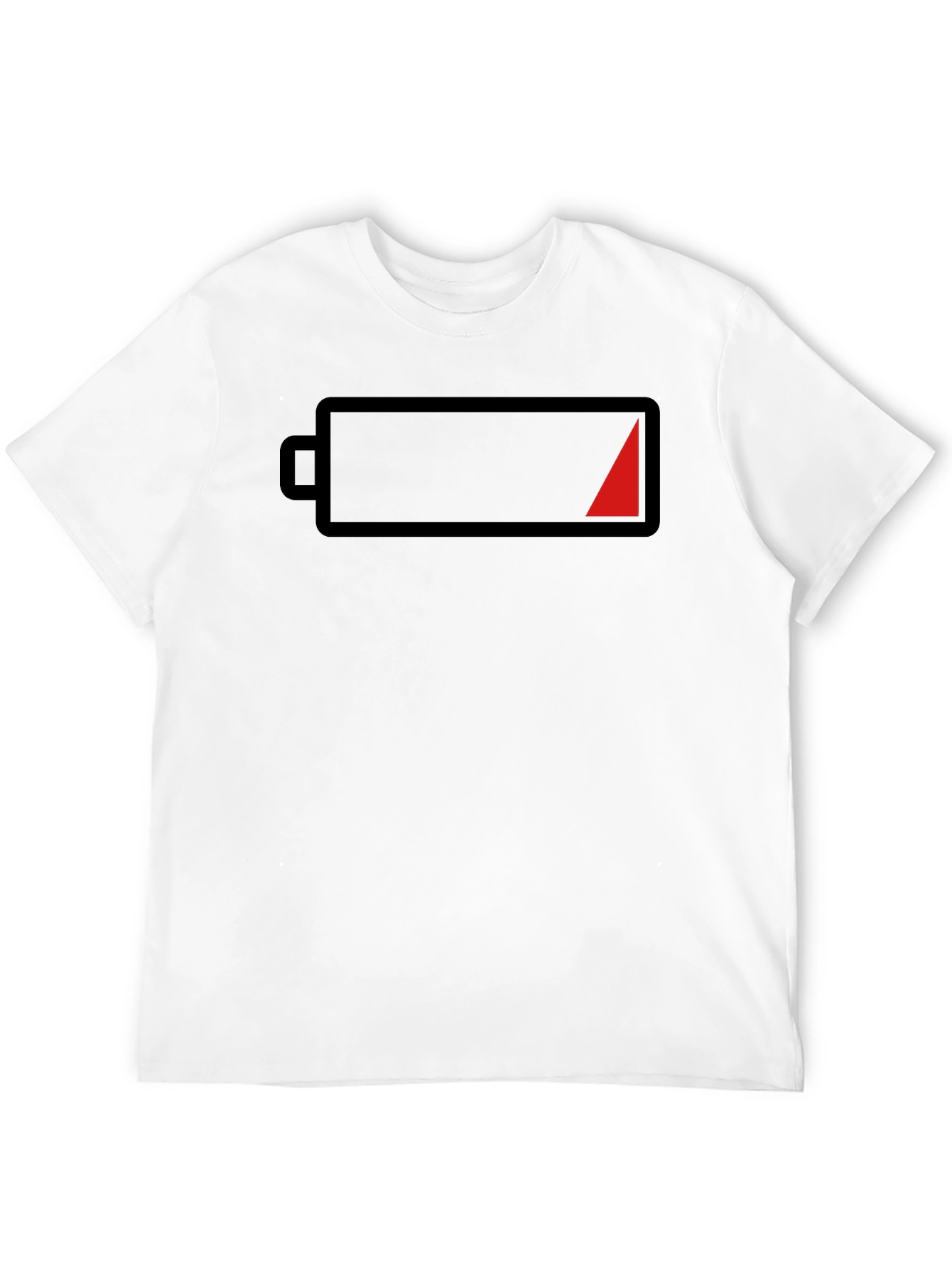 Low Battery Graphic Tee - Black Casual Shirt