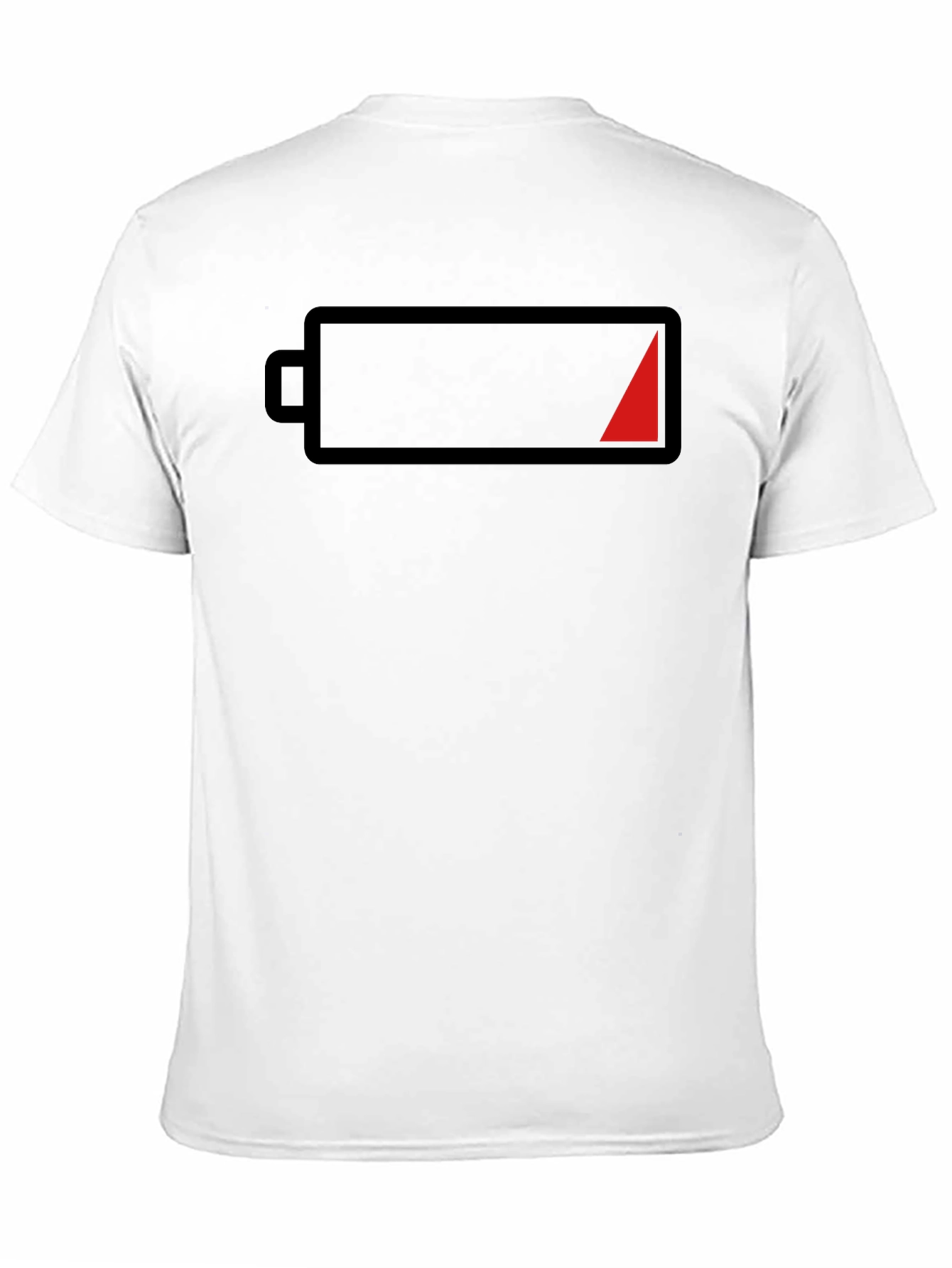 Low Battery Graphic Tee - Black Casual Shirt