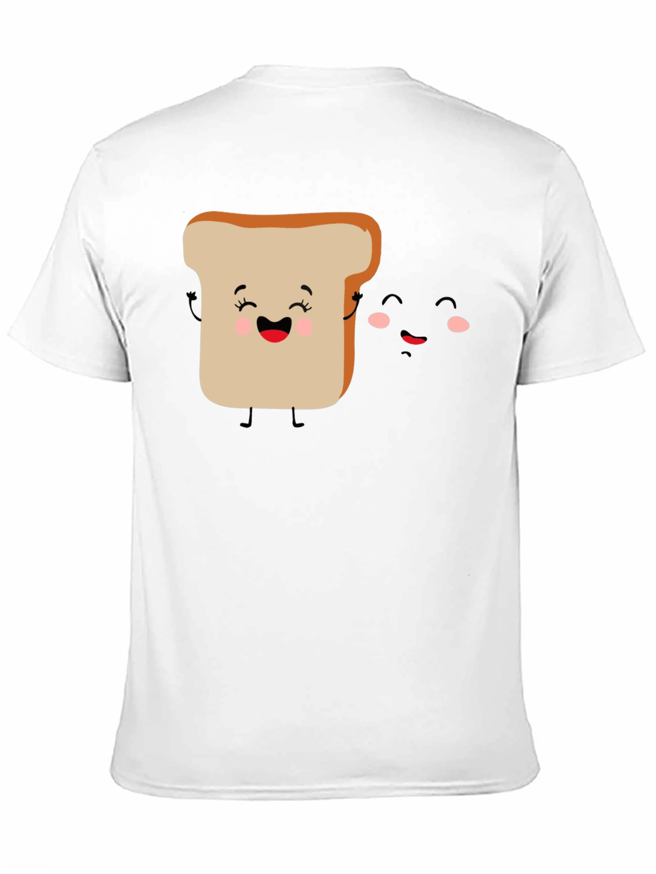 Cute Toast & Jam Cartoon Graphic T-Shirt