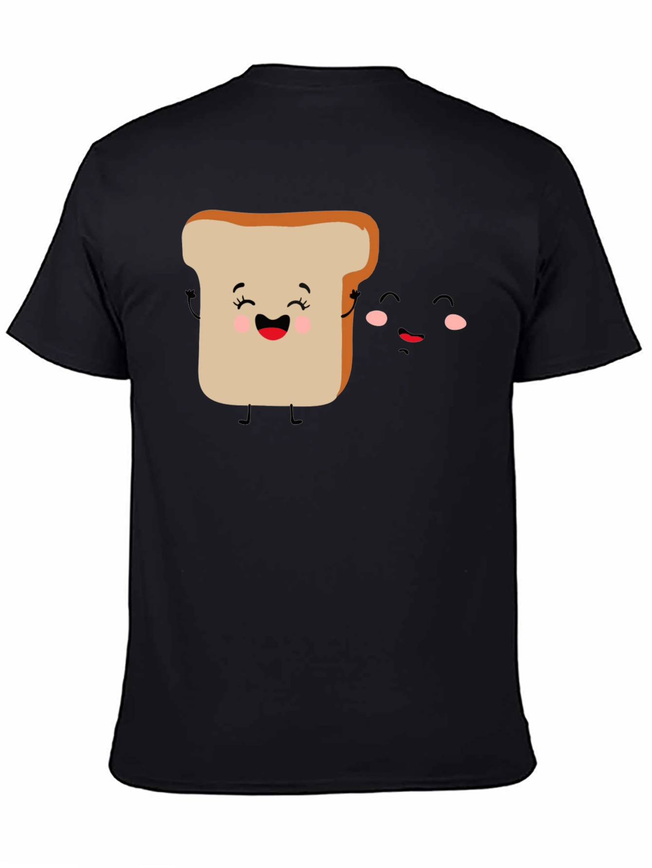 Cute Toast & Jam Cartoon Graphic T-Shirt
