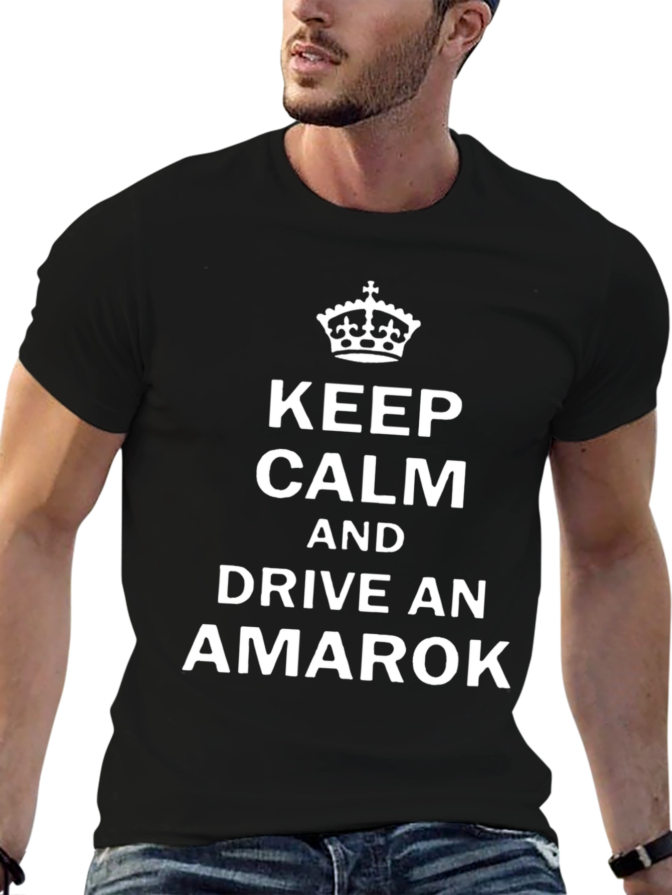 Keep Calm Drive Amarok T-Shirt - Black Graphic Tee