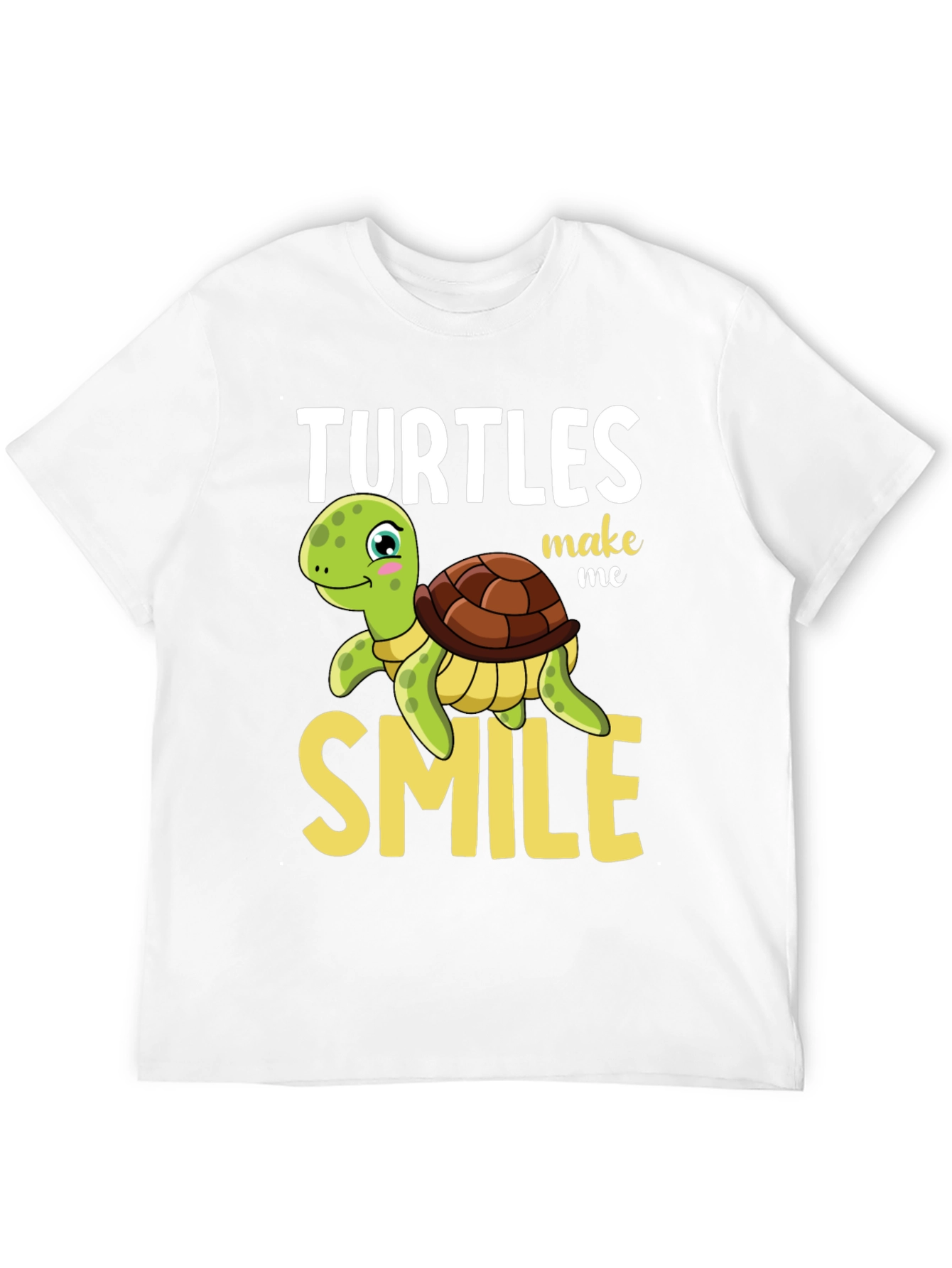 Turtles Make Me Smile Graphic T-Shirt