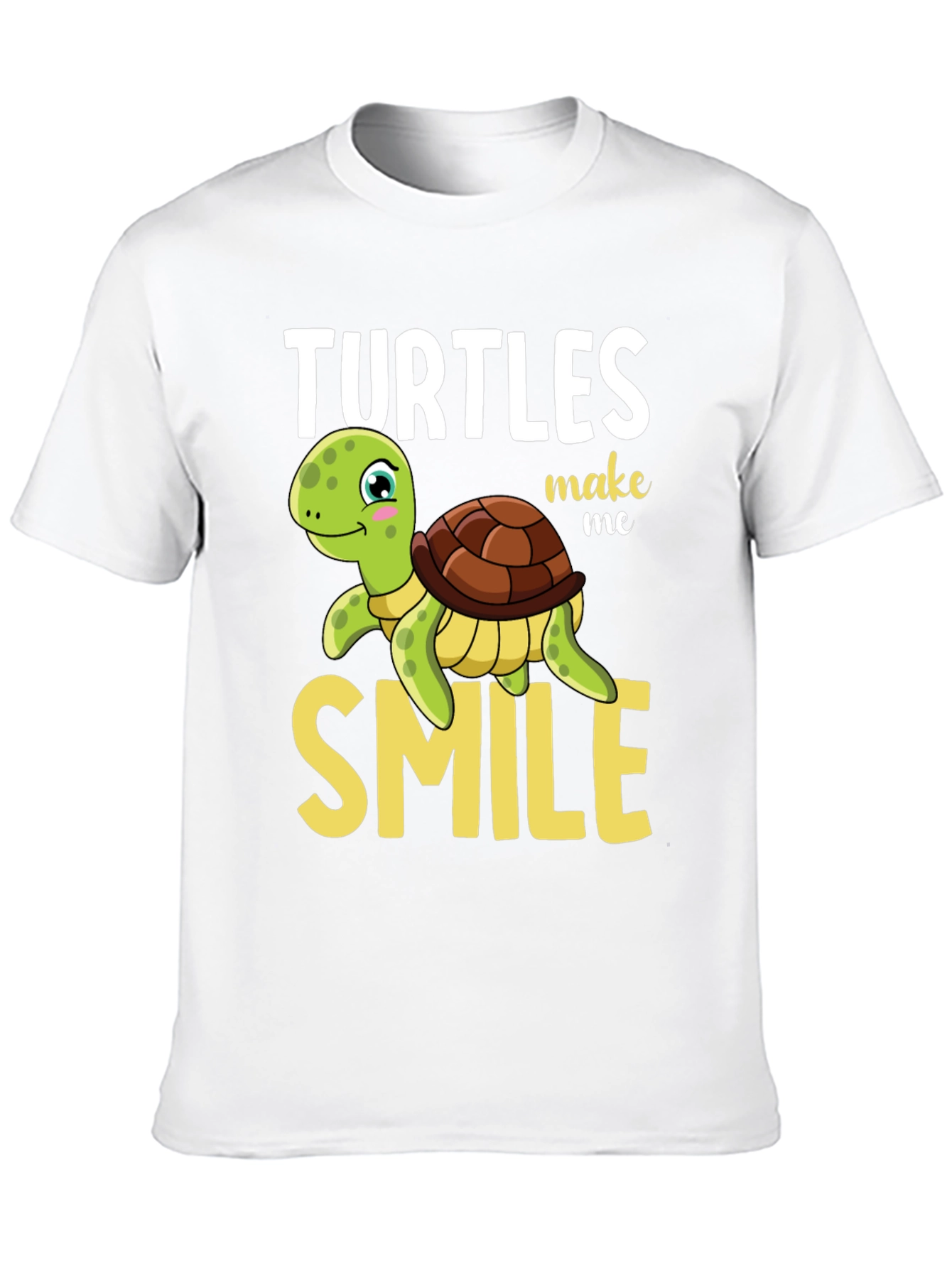 Turtles Make Me Smile Graphic T-Shirt