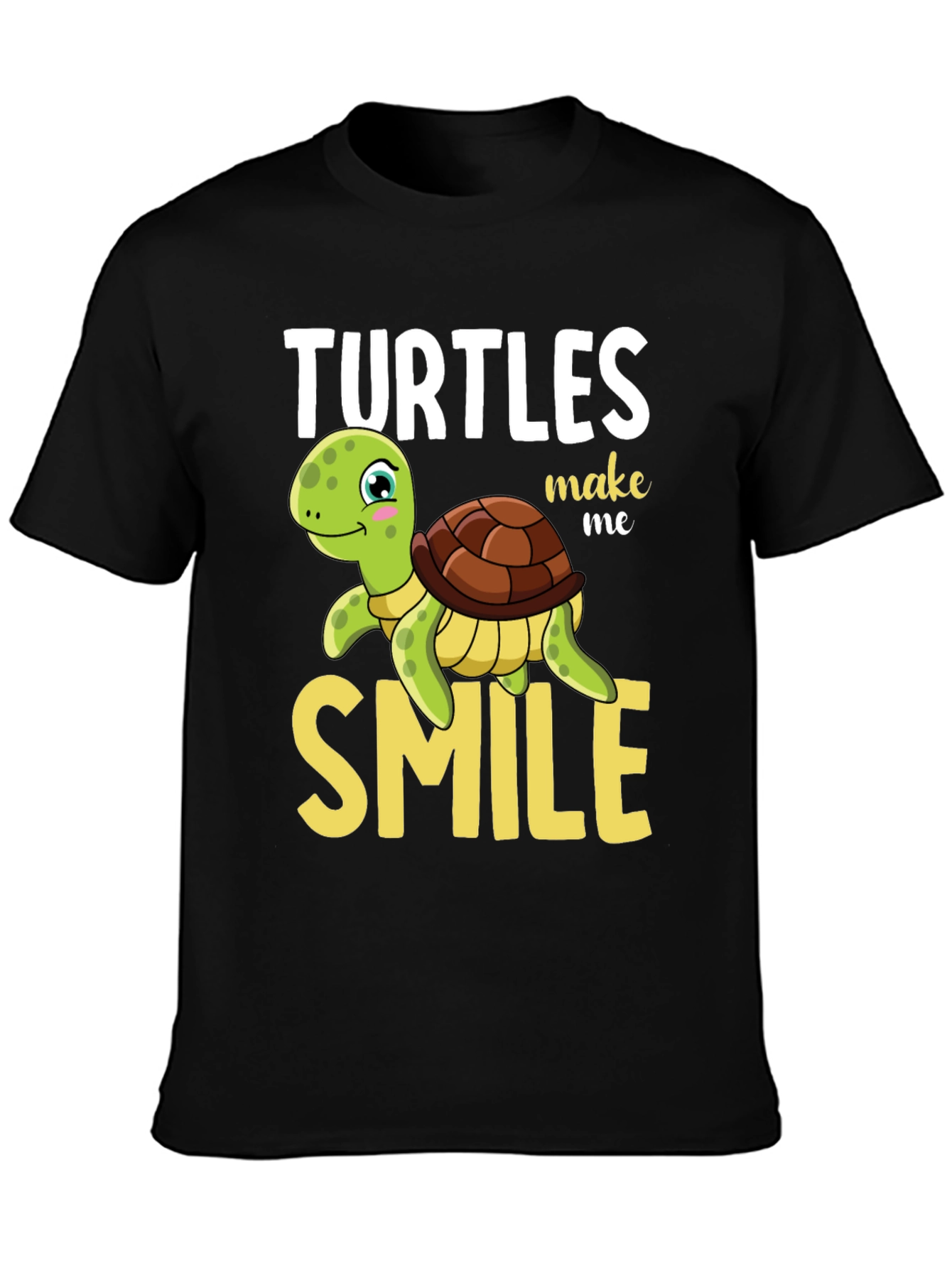 Turtles Make Me Smile Graphic T-Shirt