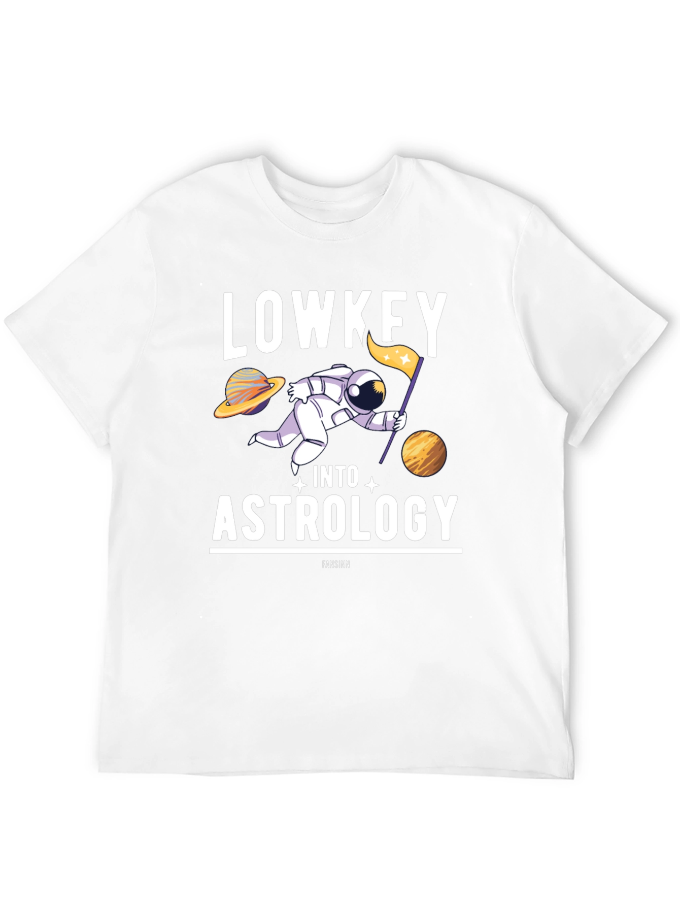 Lowkey Into Astrology T-Shirt: Space & Stars