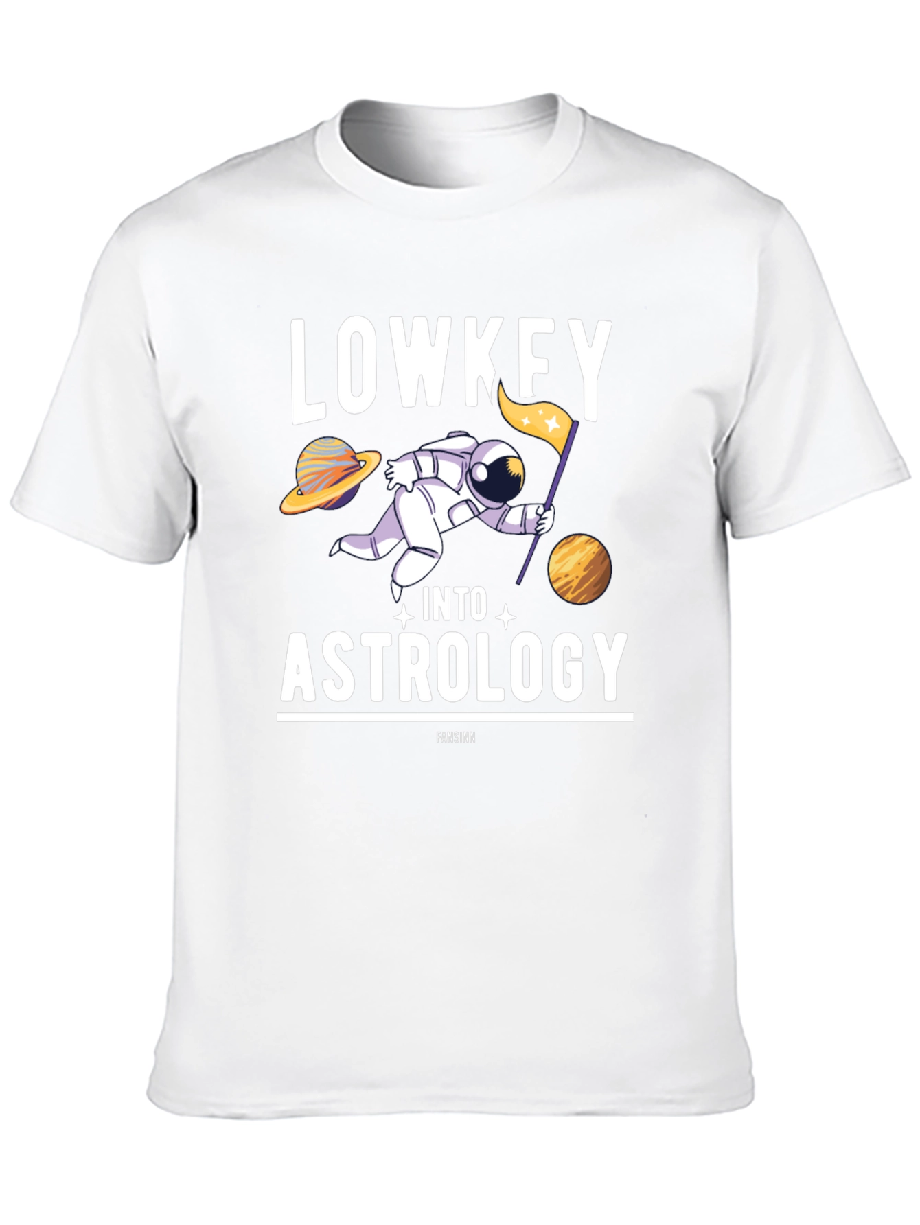 Lowkey Into Astrology T-Shirt: Space & Stars