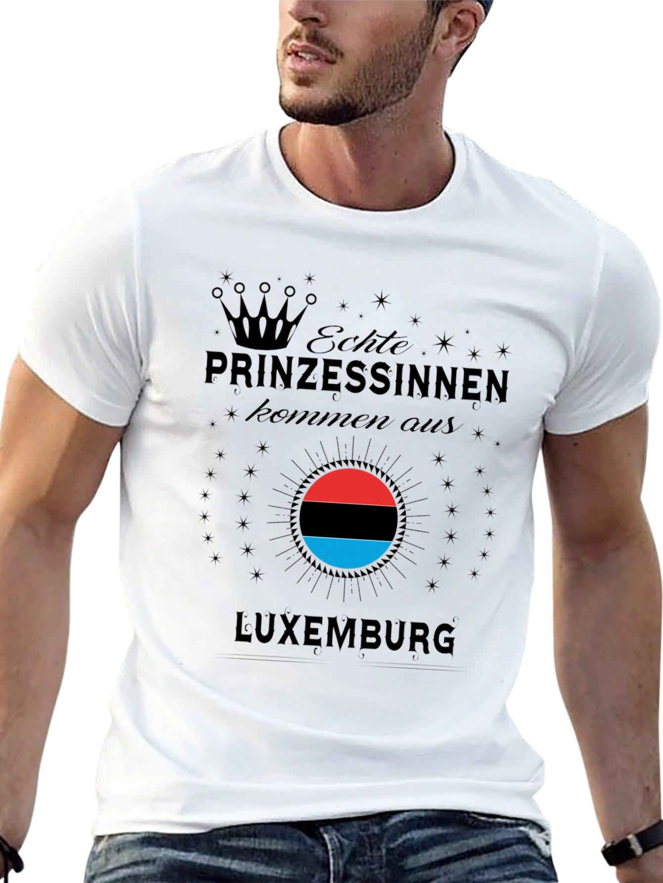 Luxembourg Princess T-Shirt - Black Tee