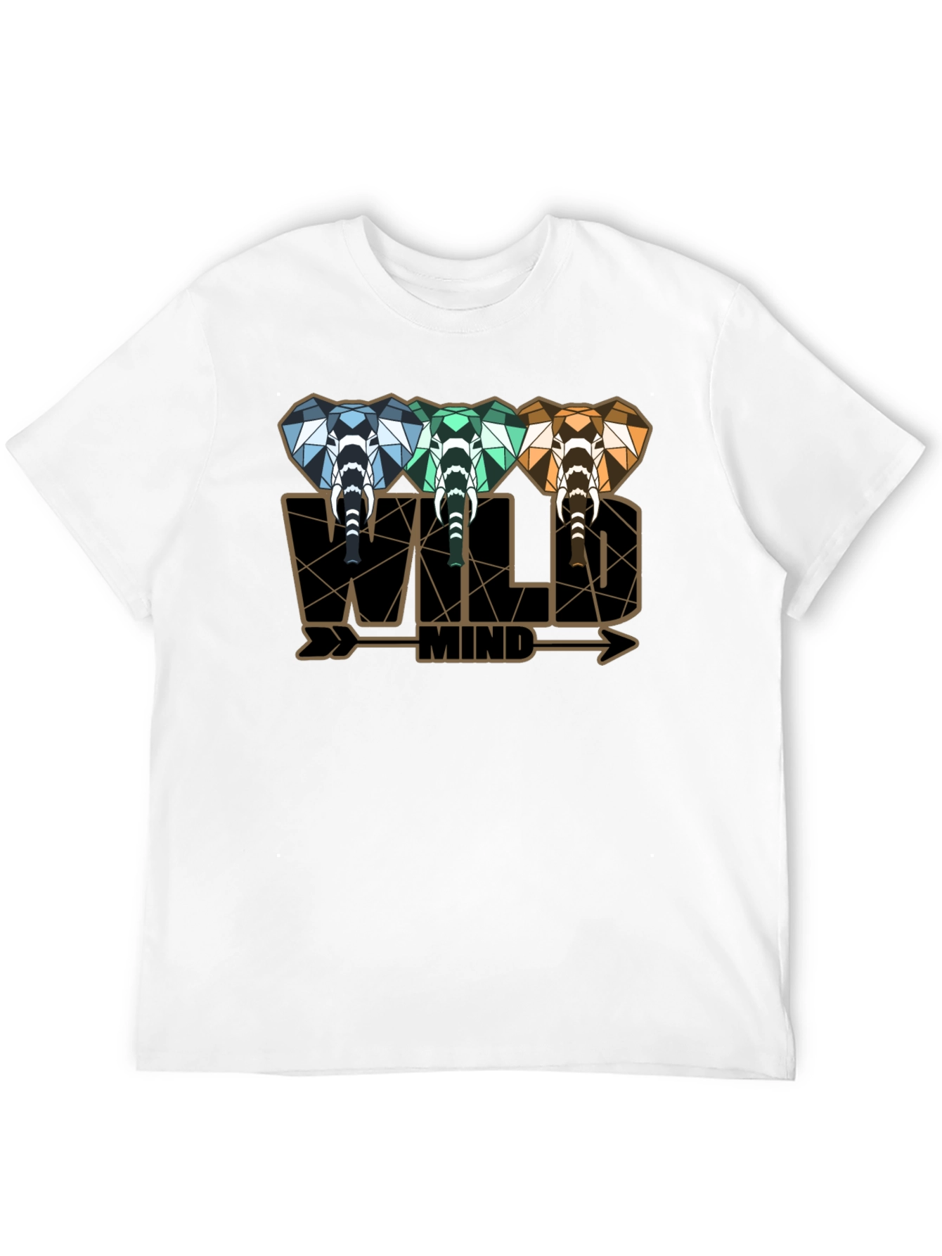 Wild Mind Elephant Graphic Tee - Stylish Mens T-Shirt