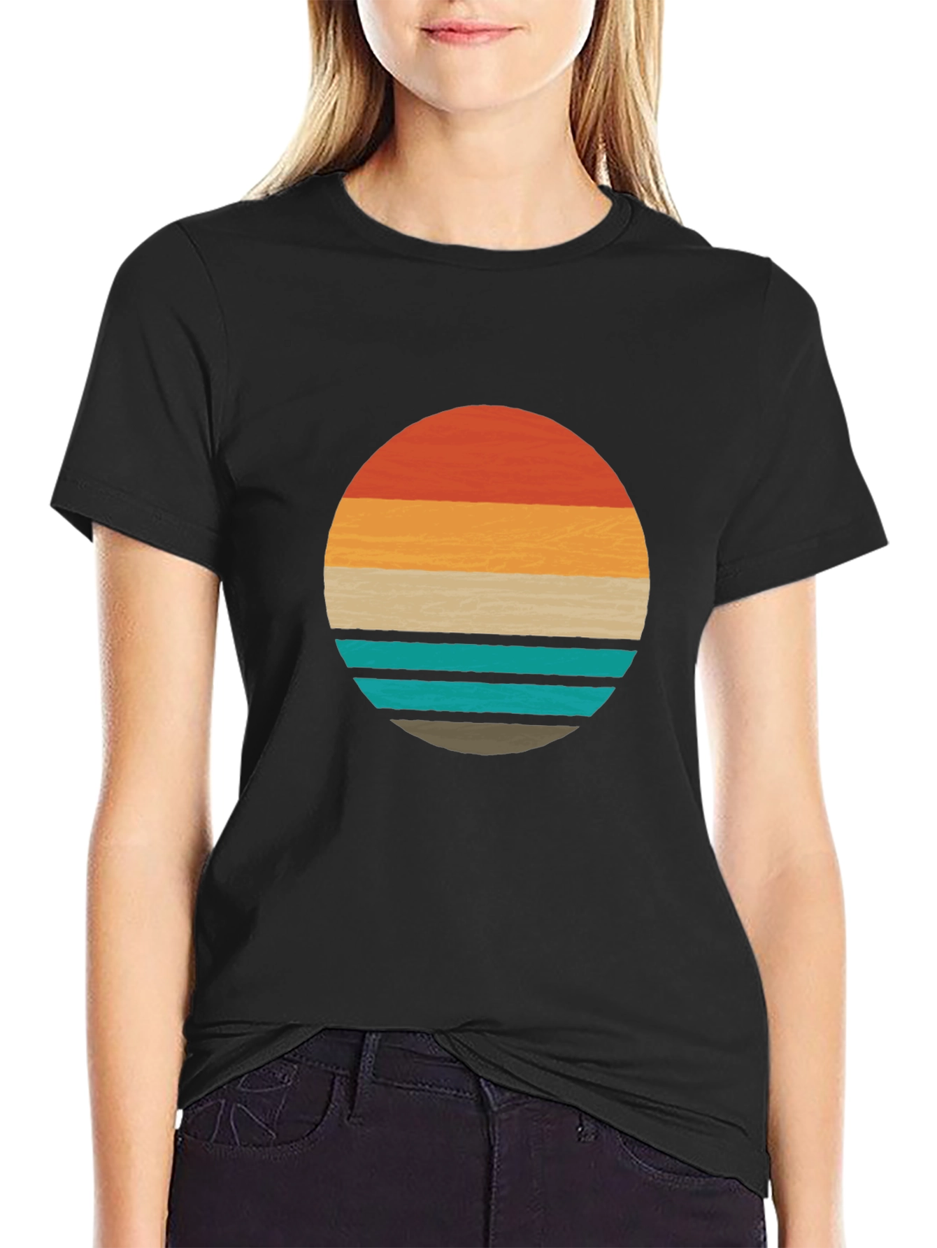 Retro Sunset Graphic Tee - Stylish Comfort