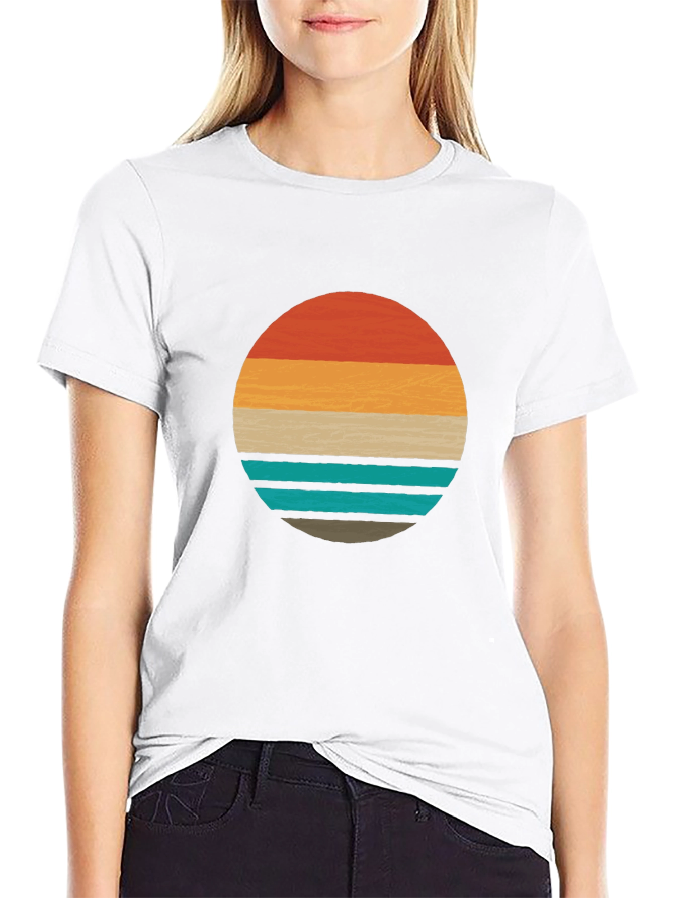 Retro Sunset Graphic Tee - Stylish Comfort