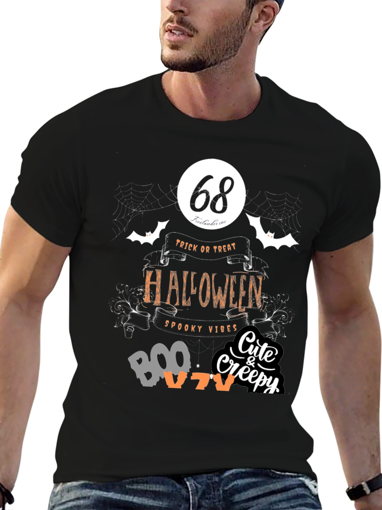 Halloween Spooky Vibes Graphic Tee
