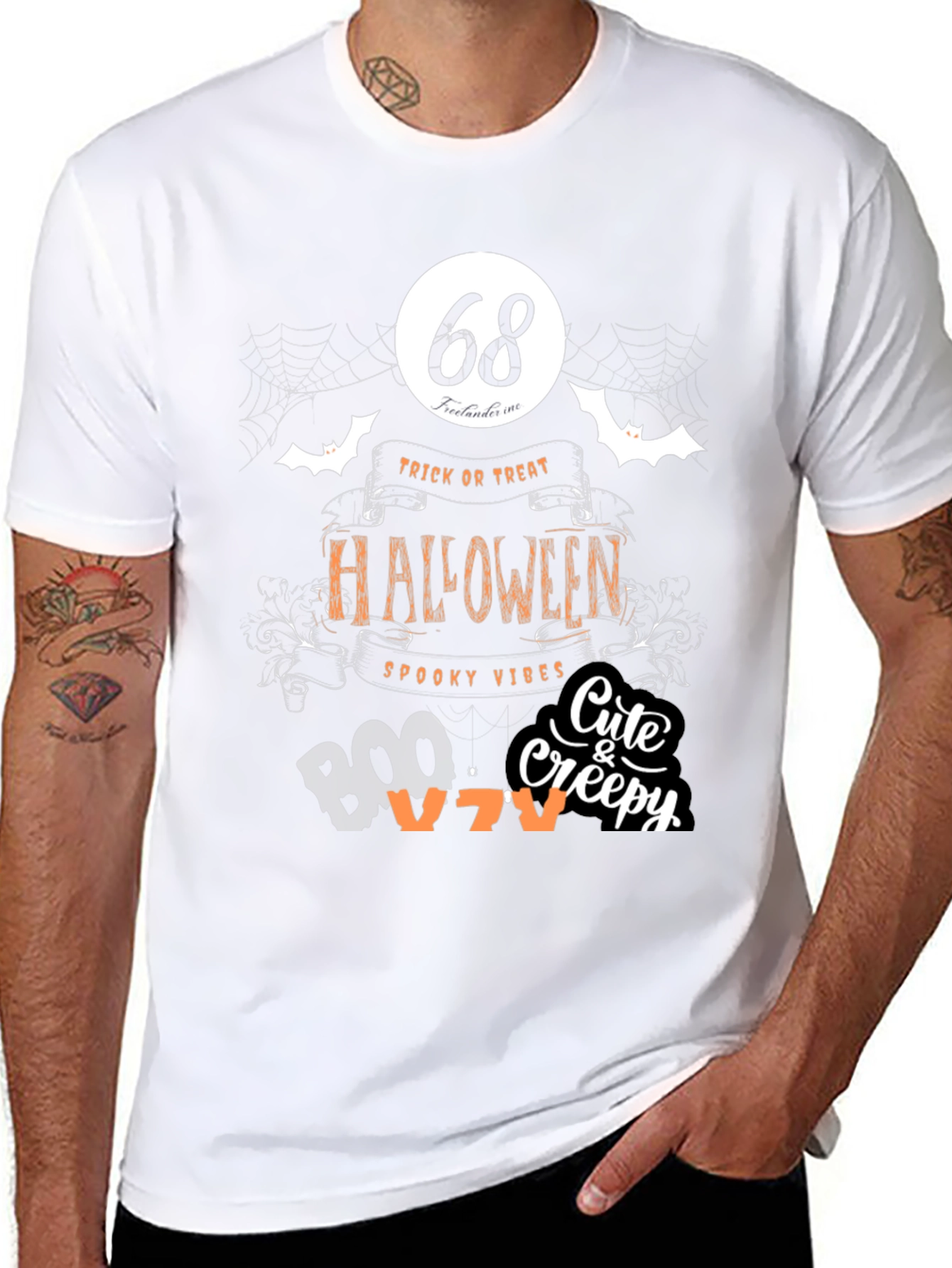 Halloween Spooky Vibes Graphic Tee