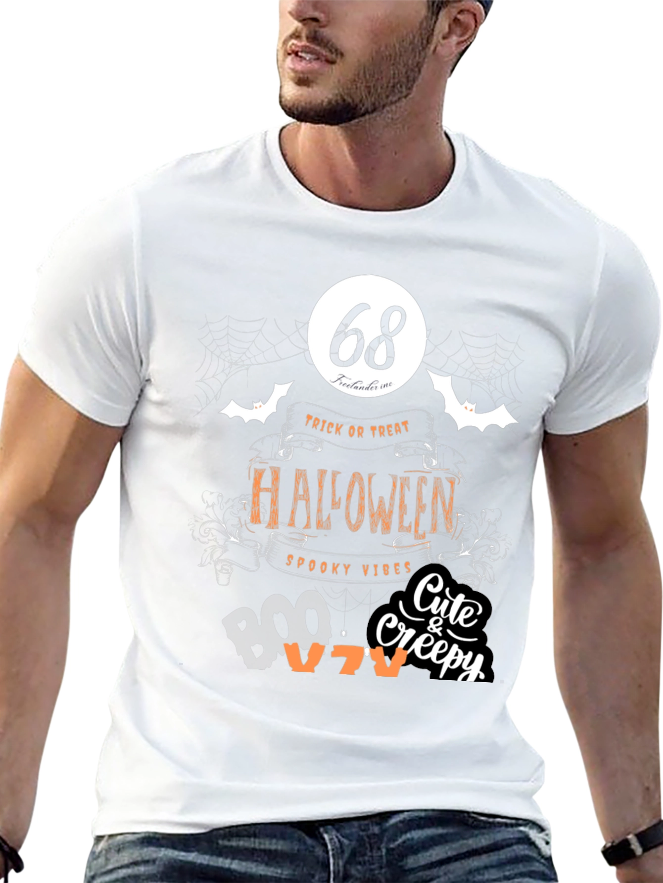 Halloween Spooky Vibes Graphic Tee