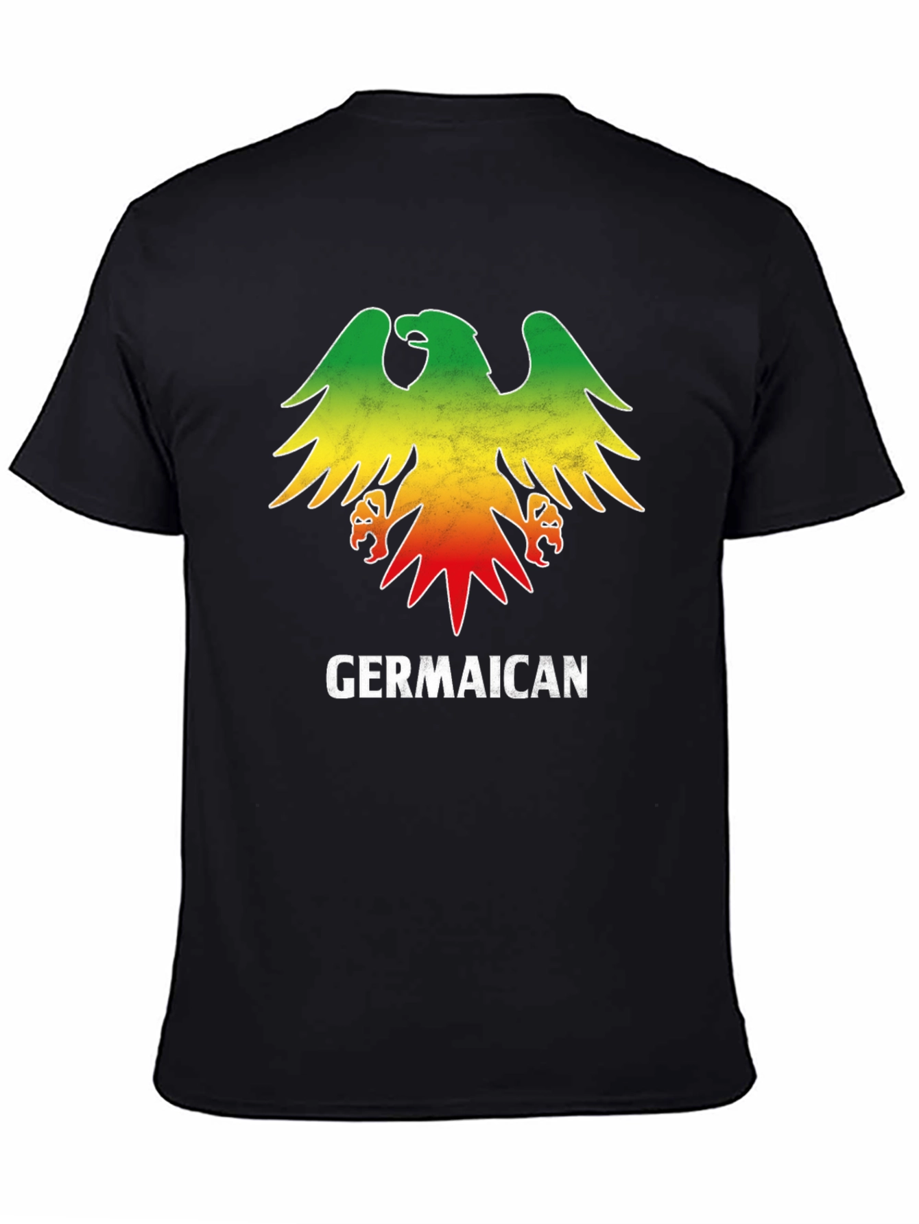 Germaican T-Shirt - German Jamaican Flag Eagle