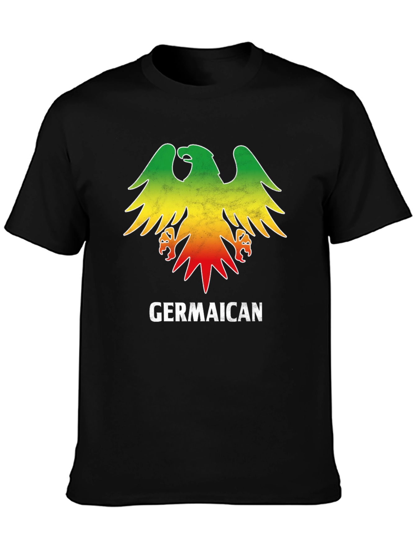 Germaican T-Shirt - German Jamaican Flag Eagle