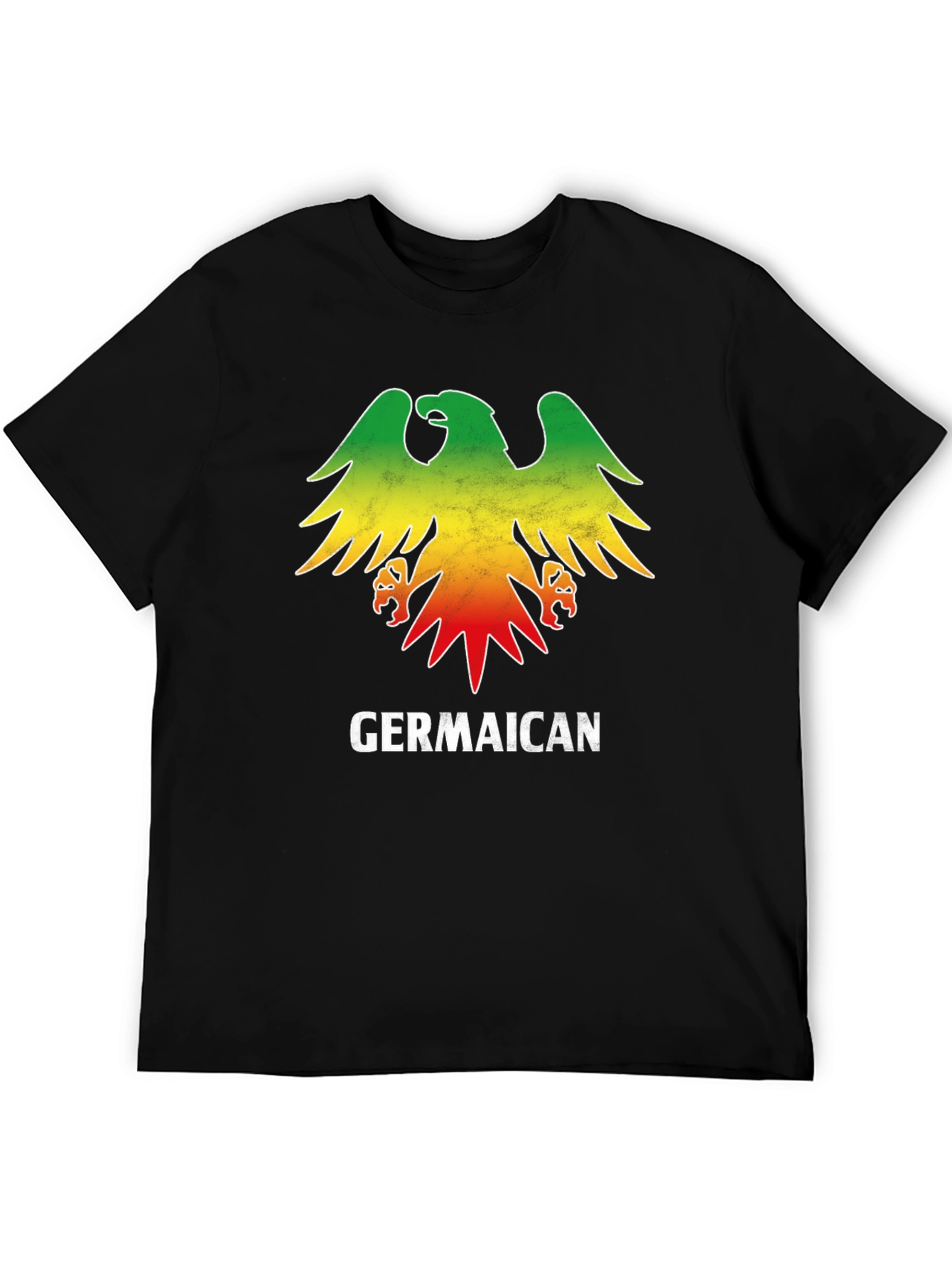 Germaican T-Shirt - German Jamaican Flag Eagle