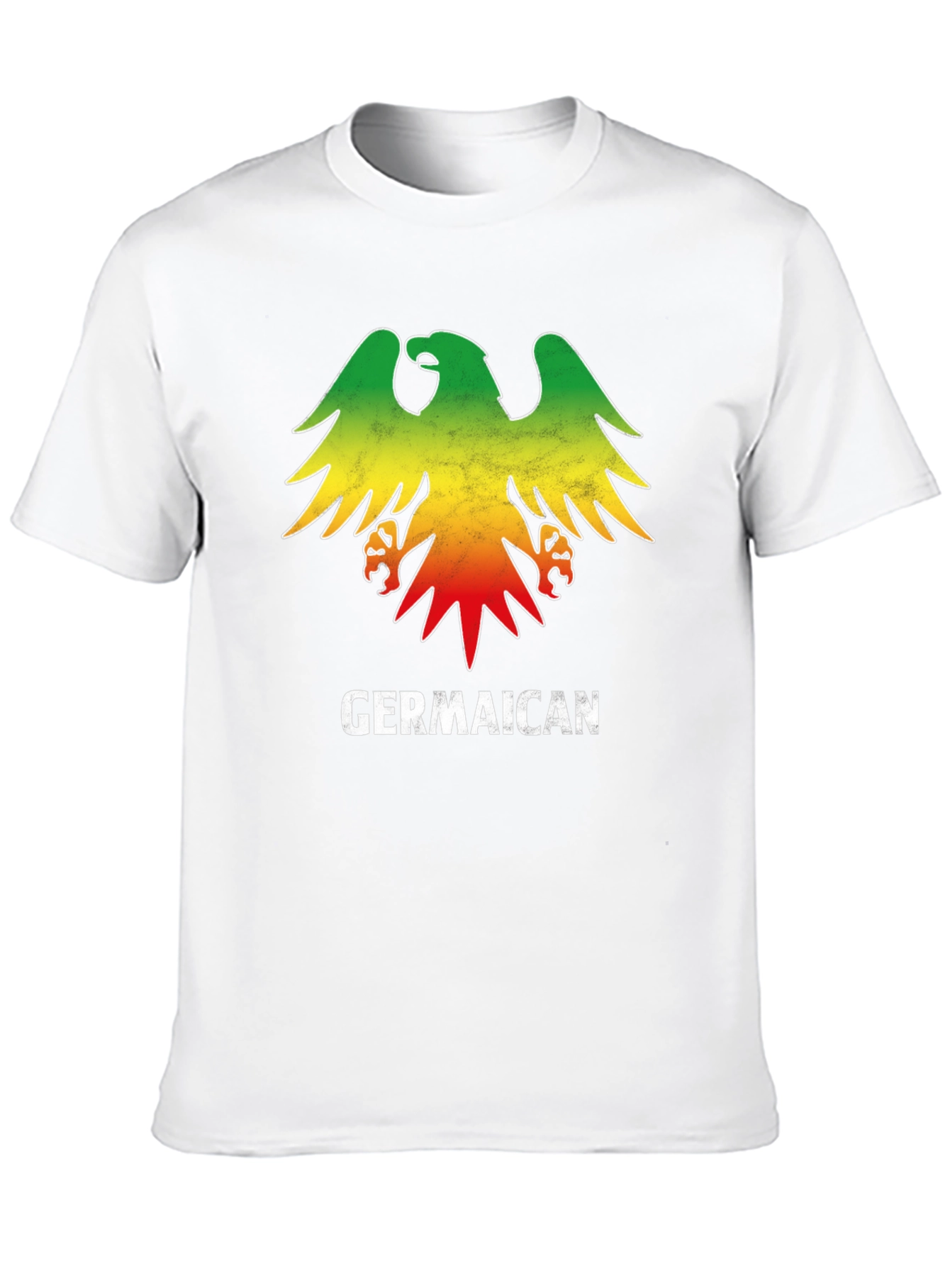Germaican T-Shirt - German Jamaican Flag Eagle