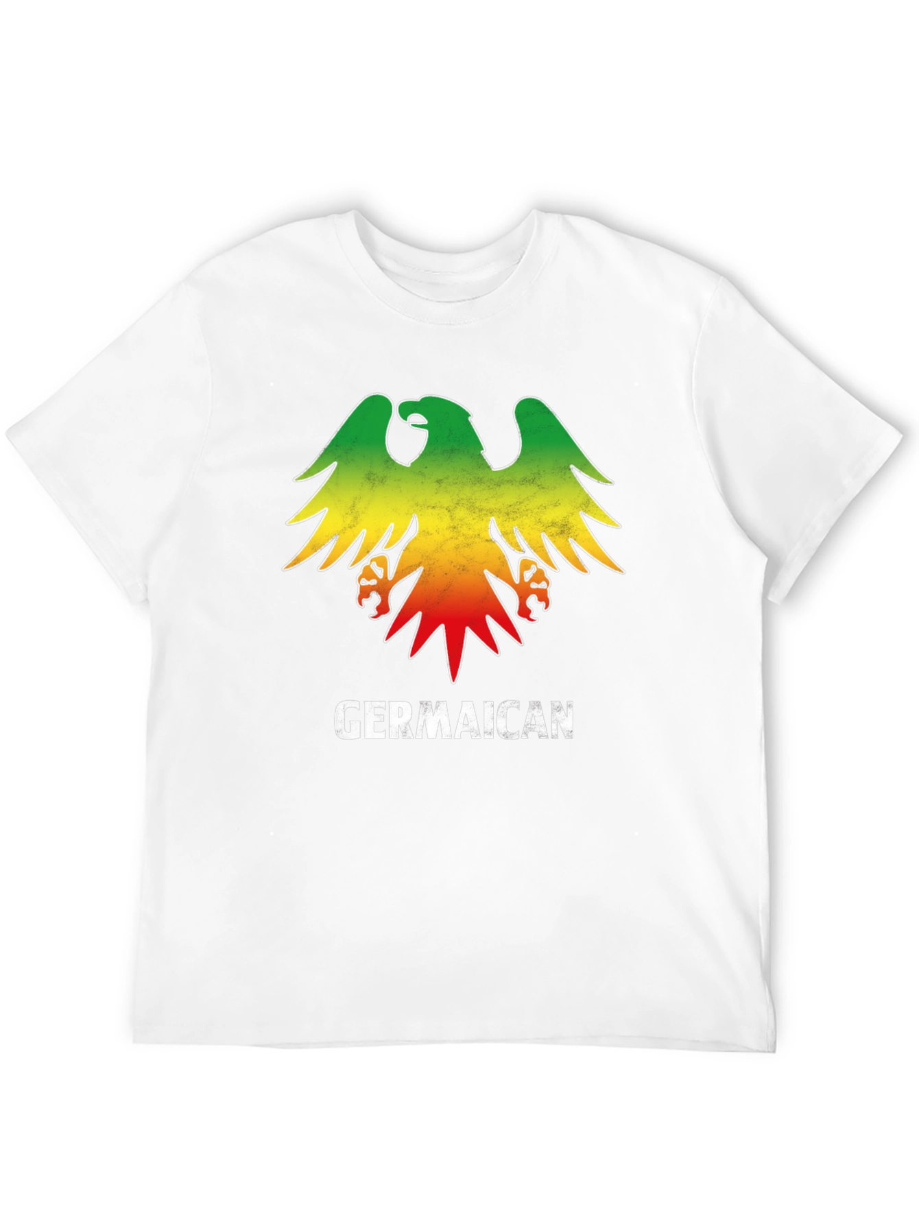 Germaican T-Shirt - German Jamaican Flag Eagle