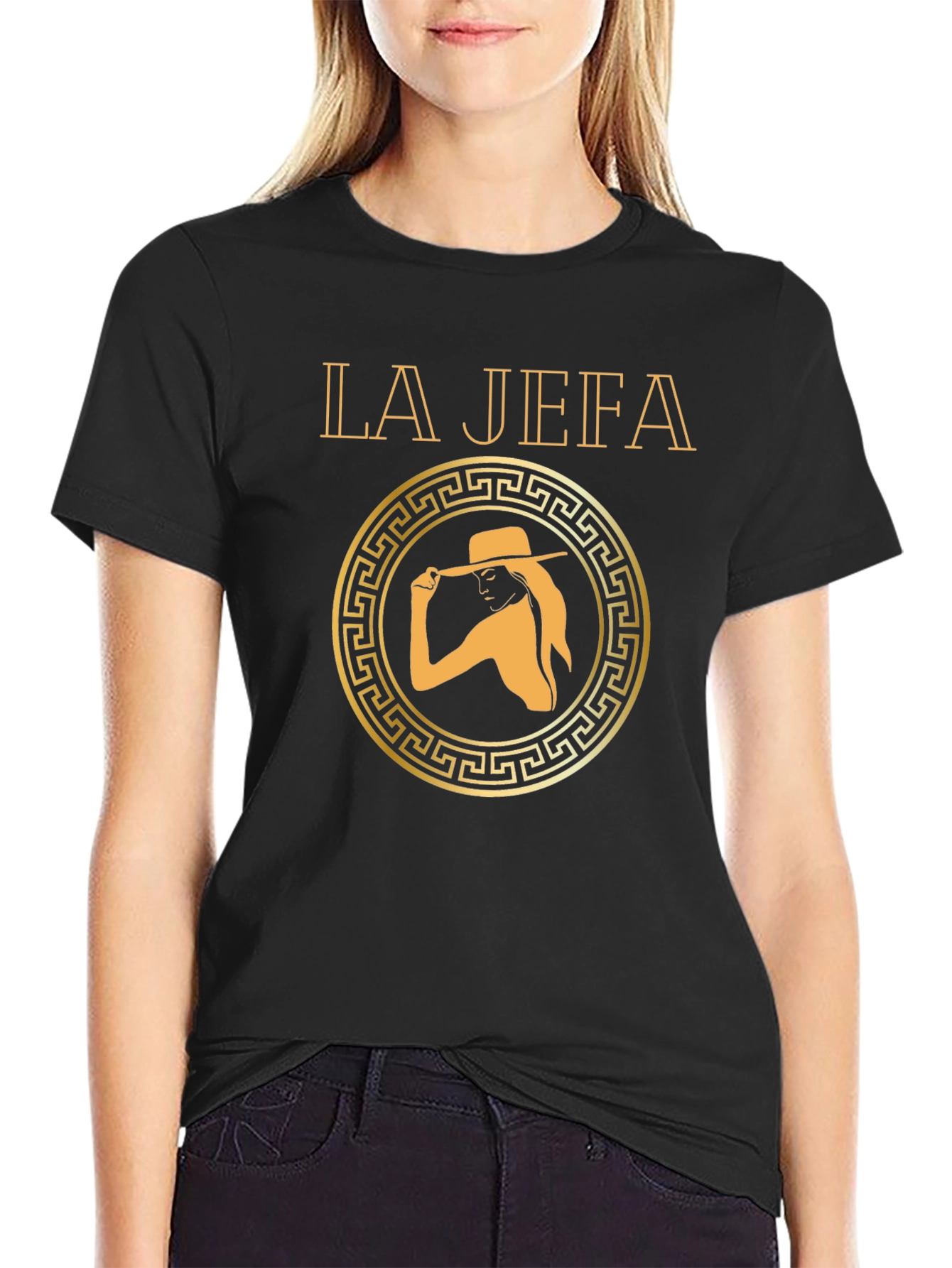 La Jefa Graphic Tee - Black