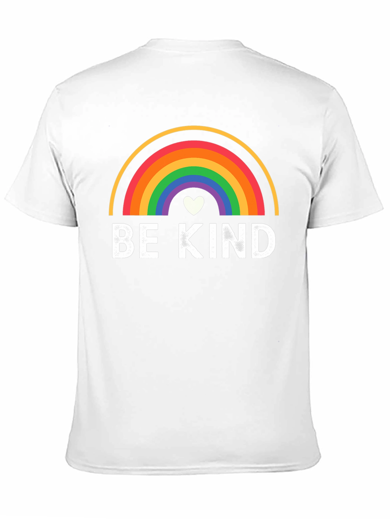 Be Kind Rainbow Graphic Black T-Shirt
