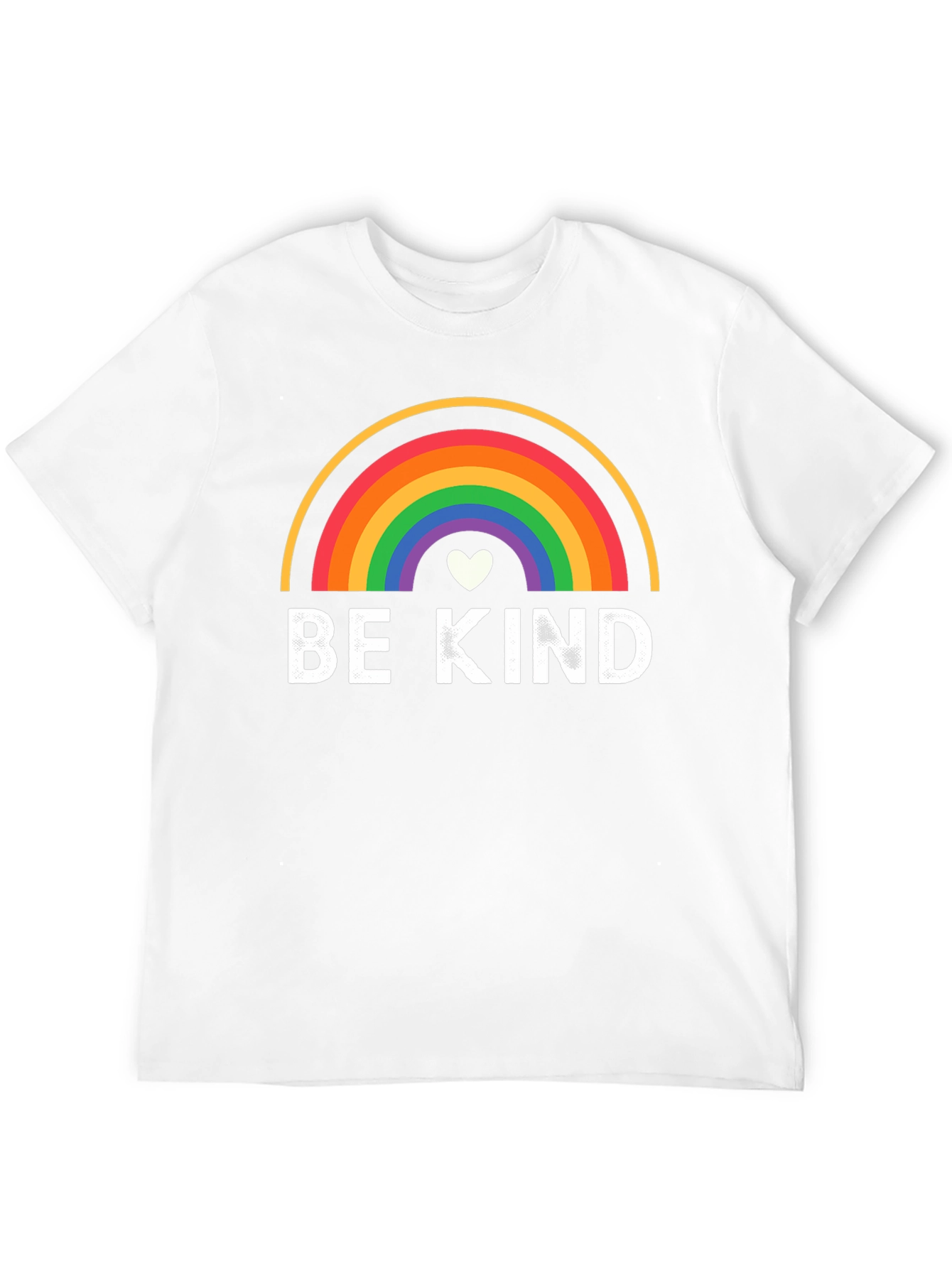Be Kind Rainbow Graphic Black T-Shirt