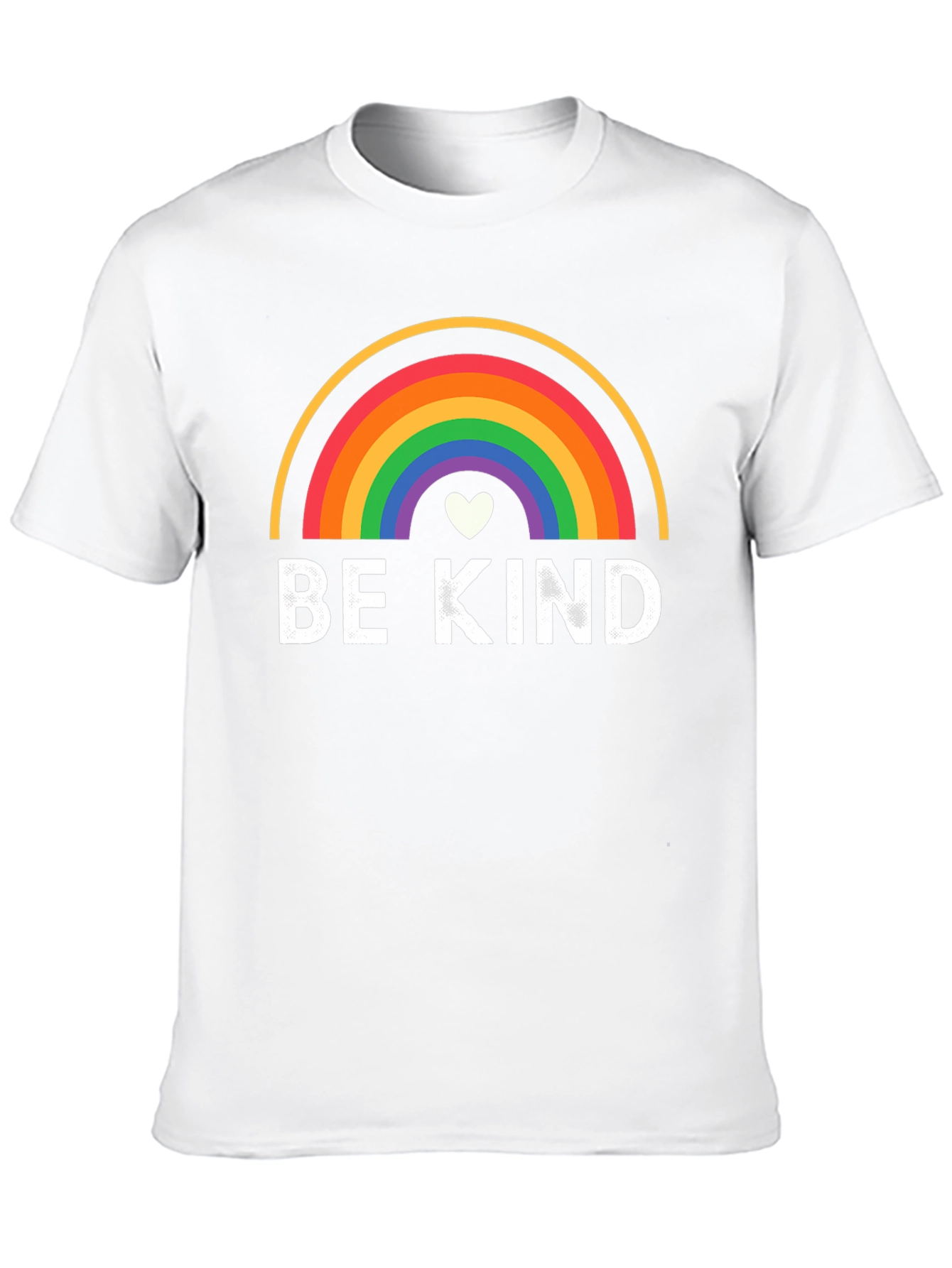 Be Kind Rainbow Graphic Black T-Shirt