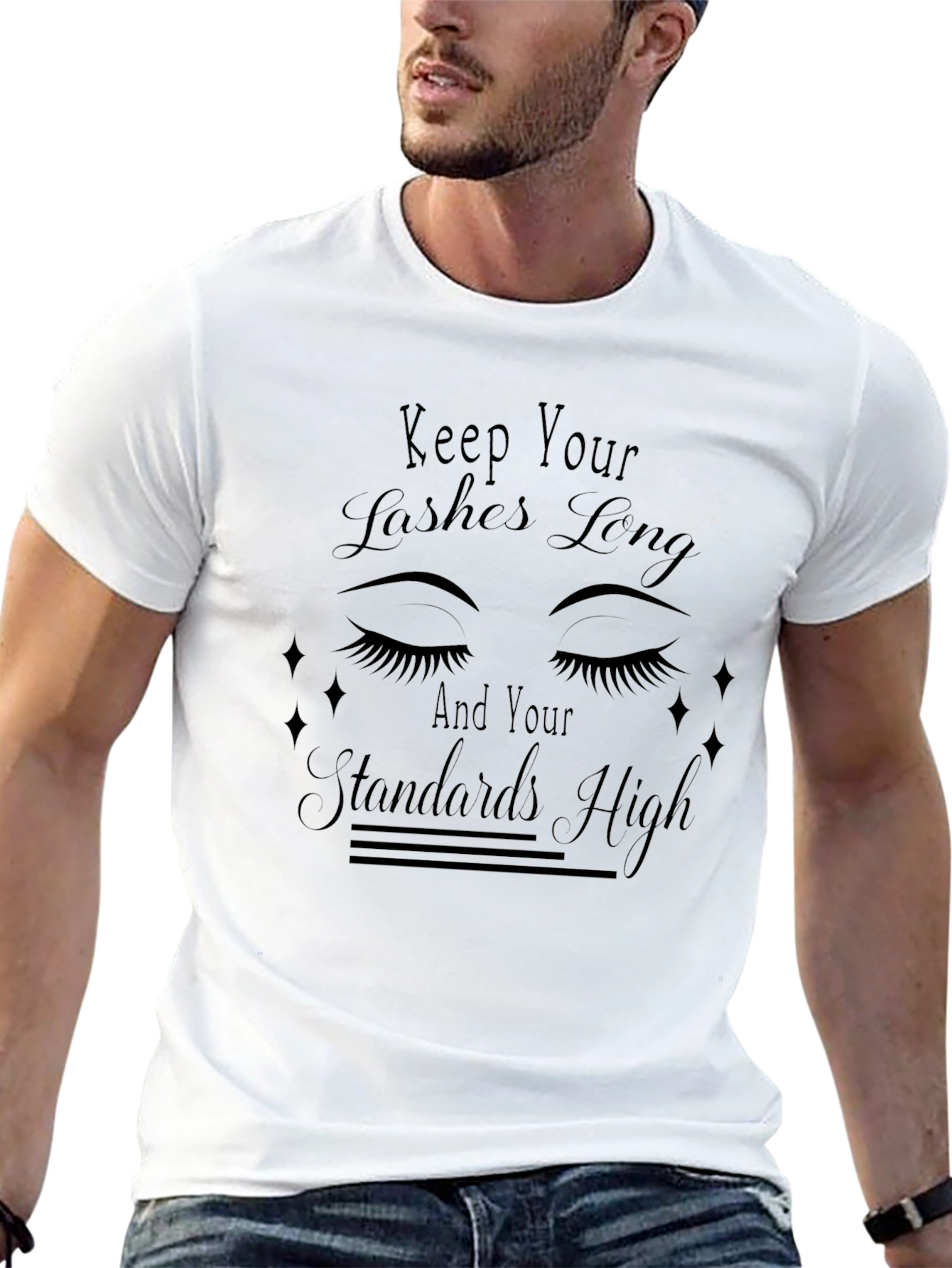 Keep Your Lashes Long Graphic T-Shirt